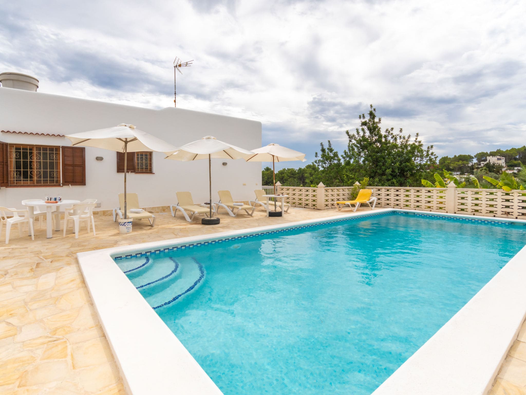 Villa Pityusa Sant Carles: Elegant 3-Bedroom Country Estate with Private Pool and Gardens in Eastern Ibiza Spain