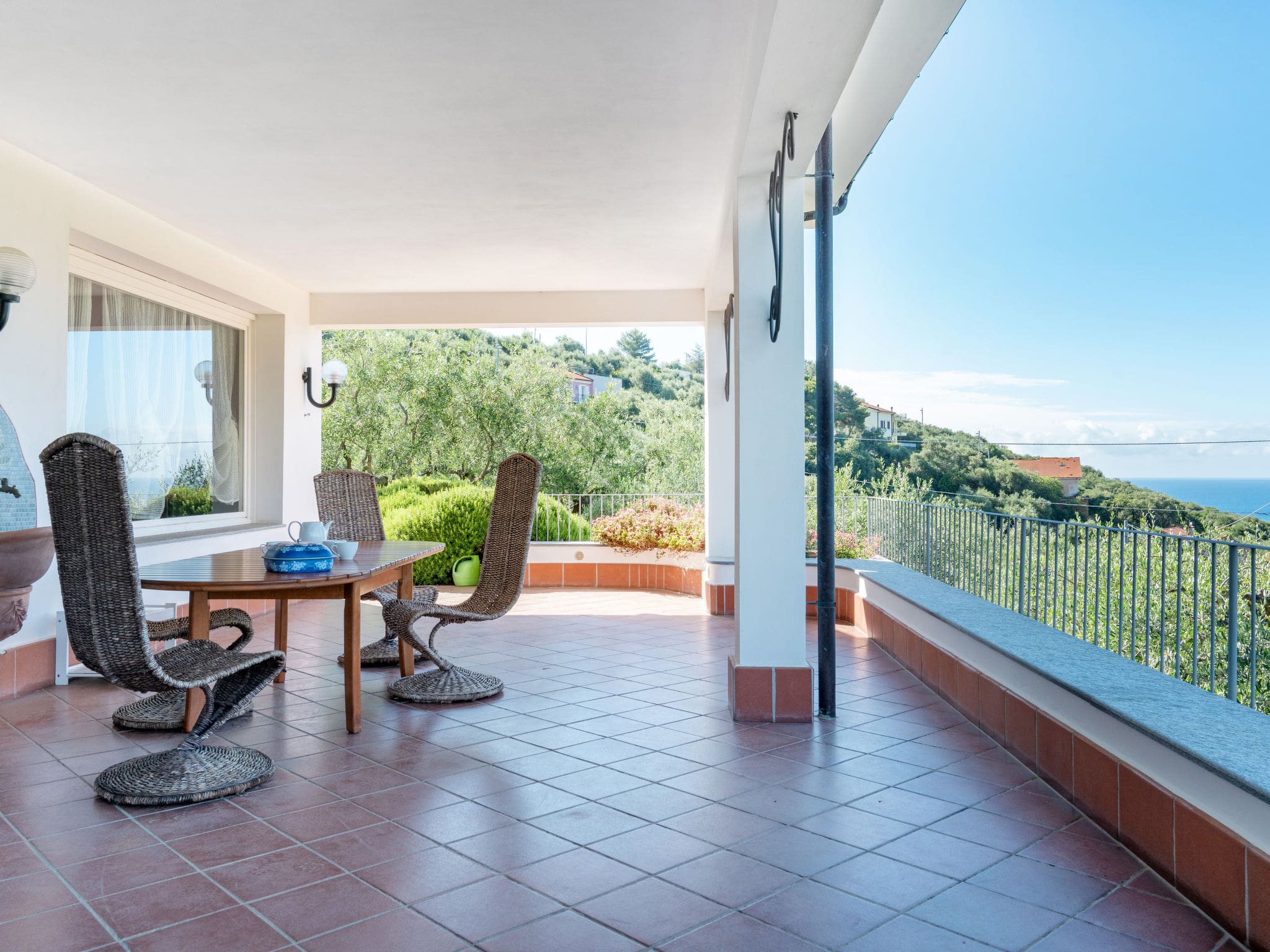 Villa Ponente Diano: Magnificent 7-Bedroom Villa with Private Pool and Sea Views for 14 Guests in Liguria Italy