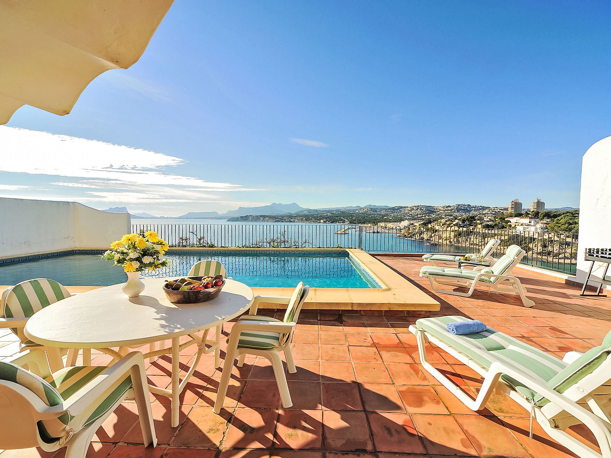Villa Portichol Moraira: Spacious 4-Bedroom Holiday Villa with Private Pool and Panoramic Sea Views in Costa Blanca Spain
