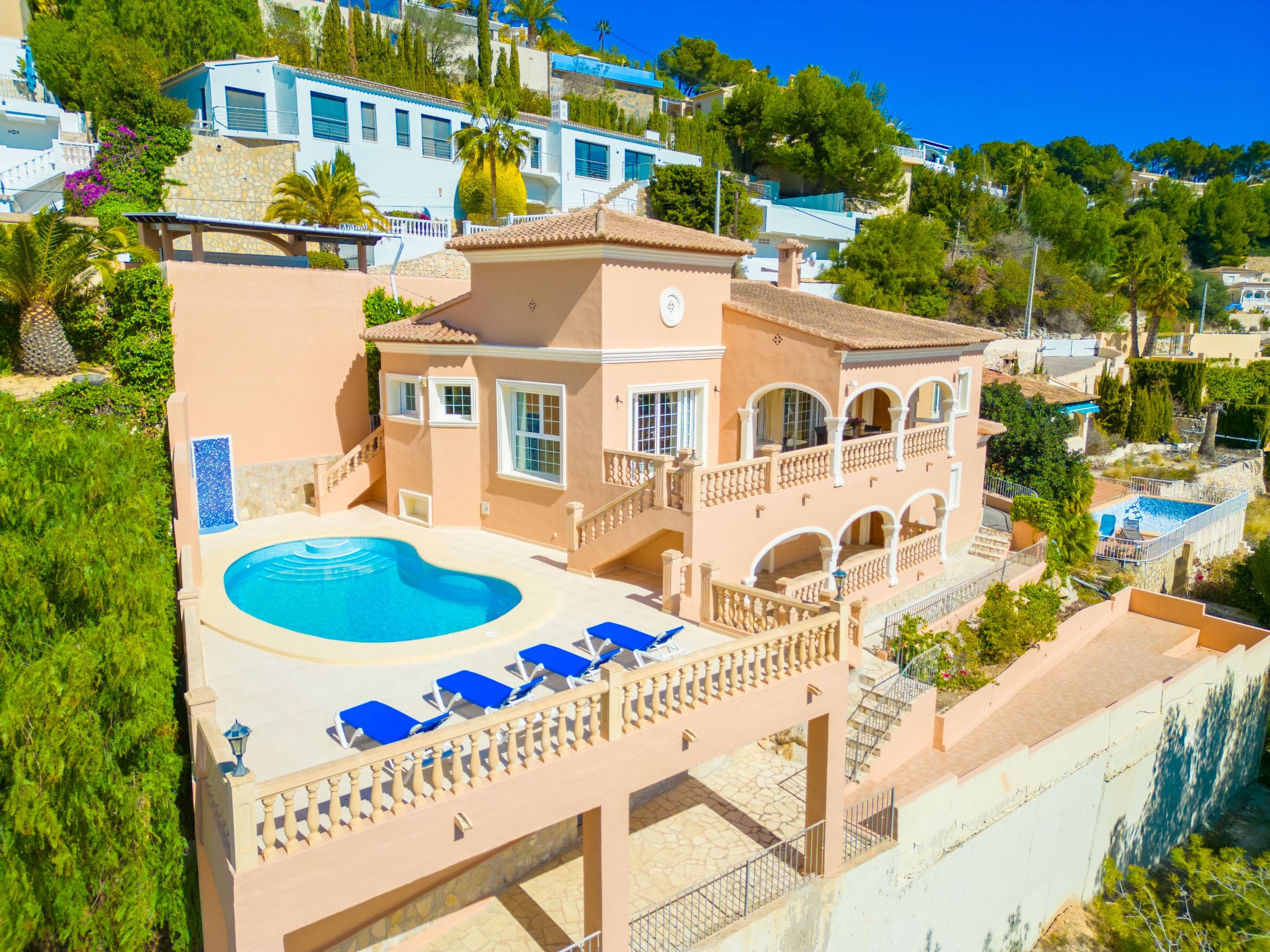 Villa Sabatera Moraira: Stunning Four-Bedroom Villa with Private Pool and Panoramic Sea Views Overlooking Costa Blanca