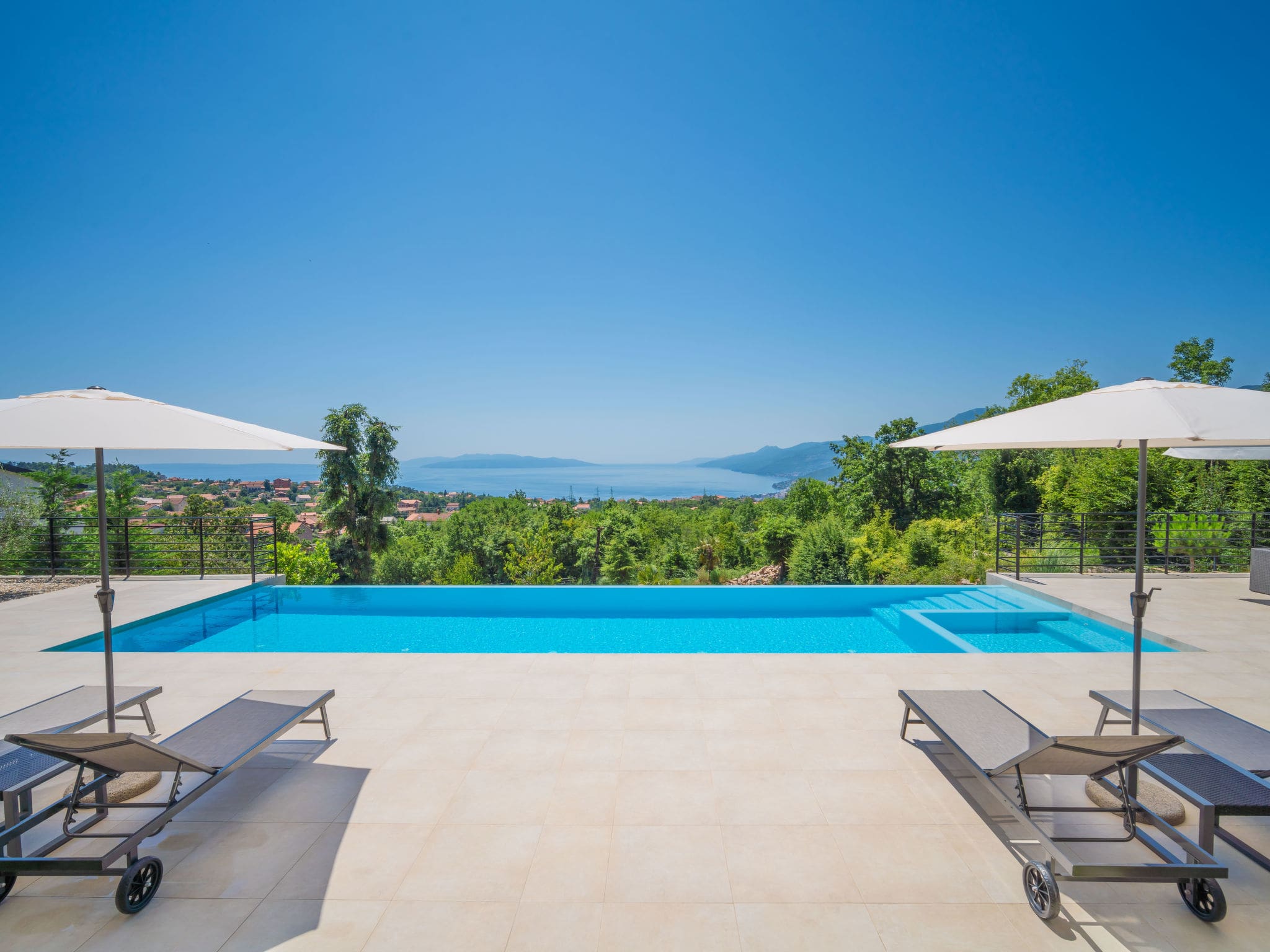 Villa Spinčići Opatija: Modern 4-Bedroom Villa with Private Heated Pool and Sea Views in Istrian Countryside