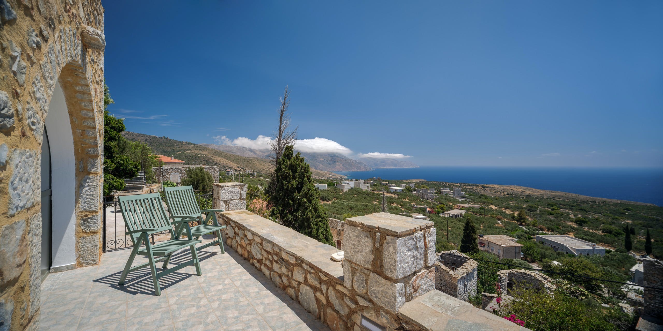 Villa Thalassa Mani: 5-Bedroom Seafront Apartment Rental Laconia Greece with Sea Views