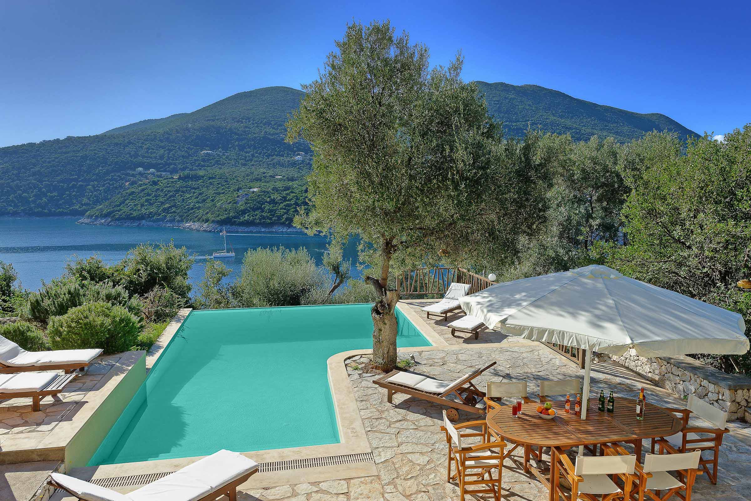 Villa Thalassa Panorama Lefkada: Stunning 3-Bedroom Apartment Rental Lefkada with Infinity Pool and Sea Views