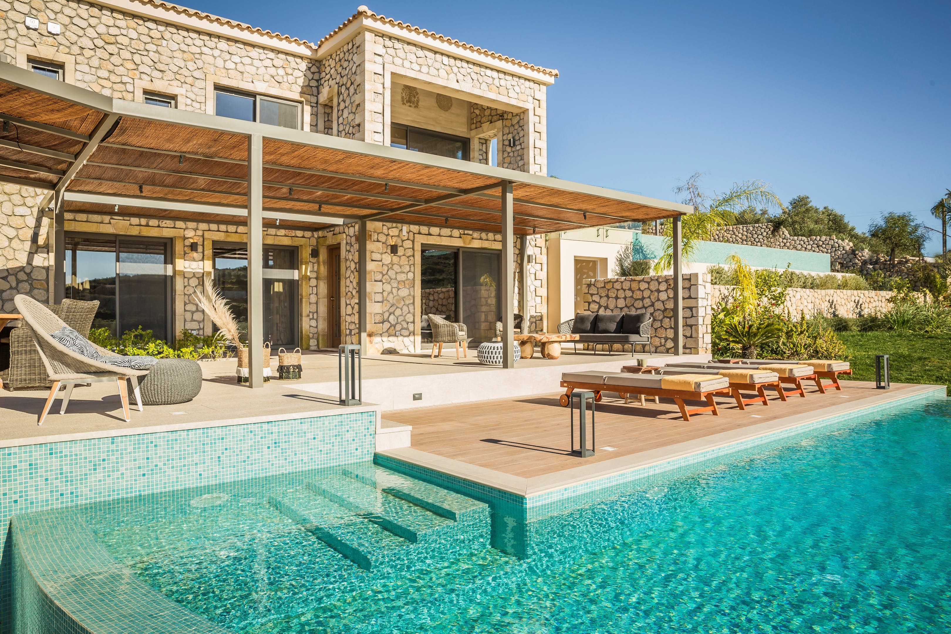 Villa Thalassa Petra: Stunning 2-Bedroom Villa with Sea Views and Private Pool, Livathos Kefallonia