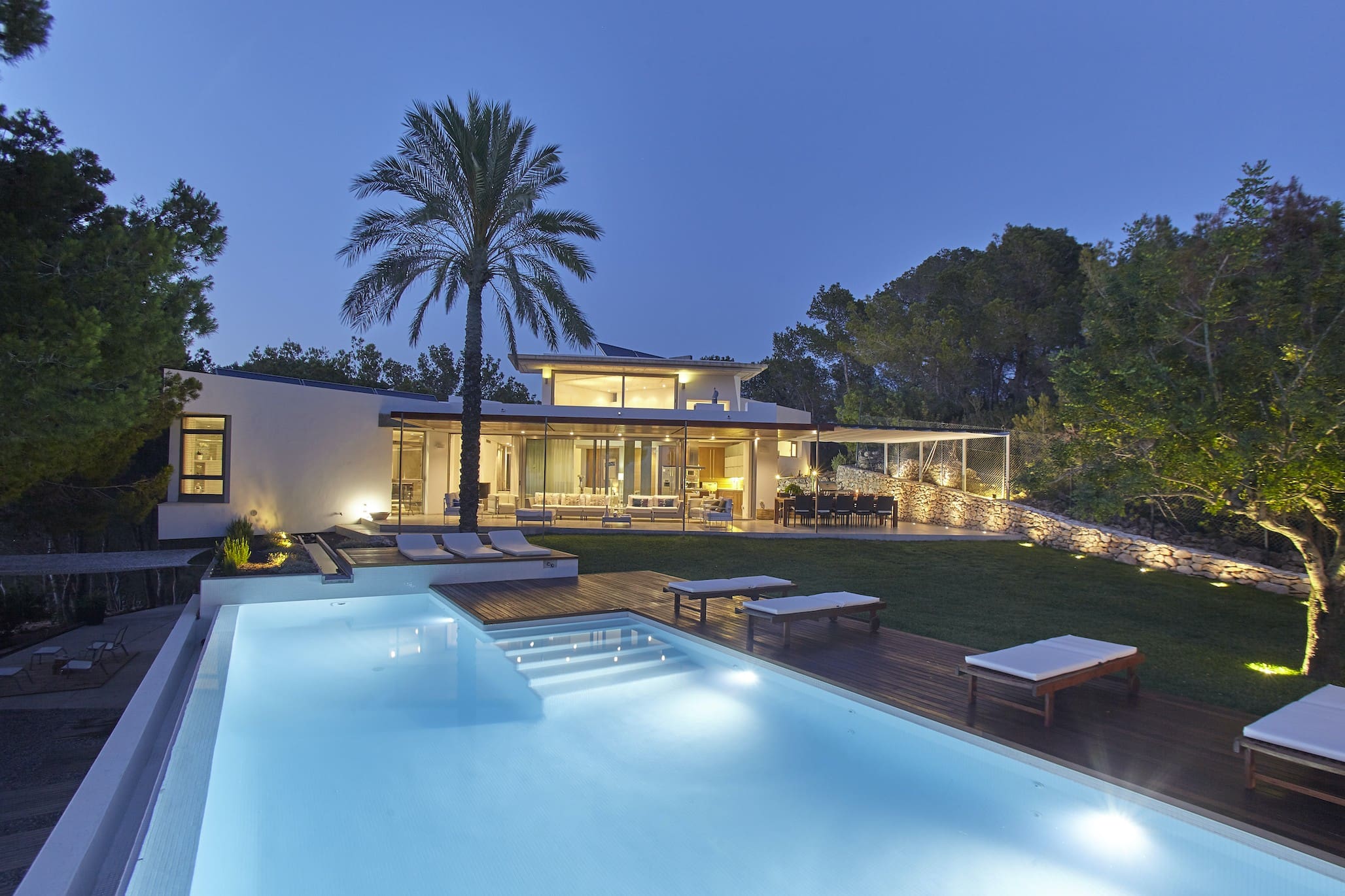 Villa Tramuntana Portmany: Luxury 5-Bedroom Villa with Seaview and Pool, Saint Antoni de Portmany