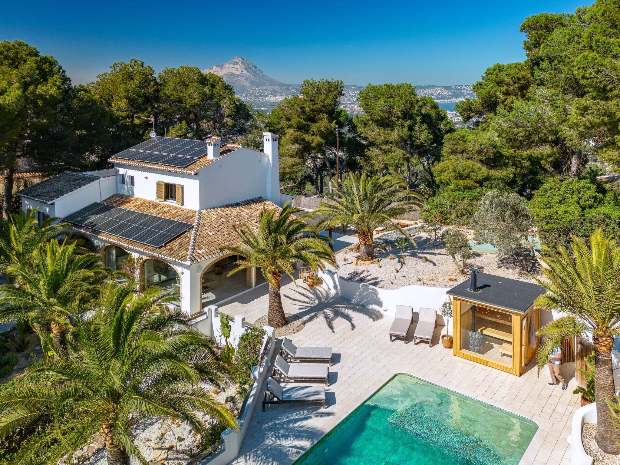 Villa Trencall Jávea: Modern 3-Bedroom Villa with Private Pool Sea Views and Sauna in Costa Blanca