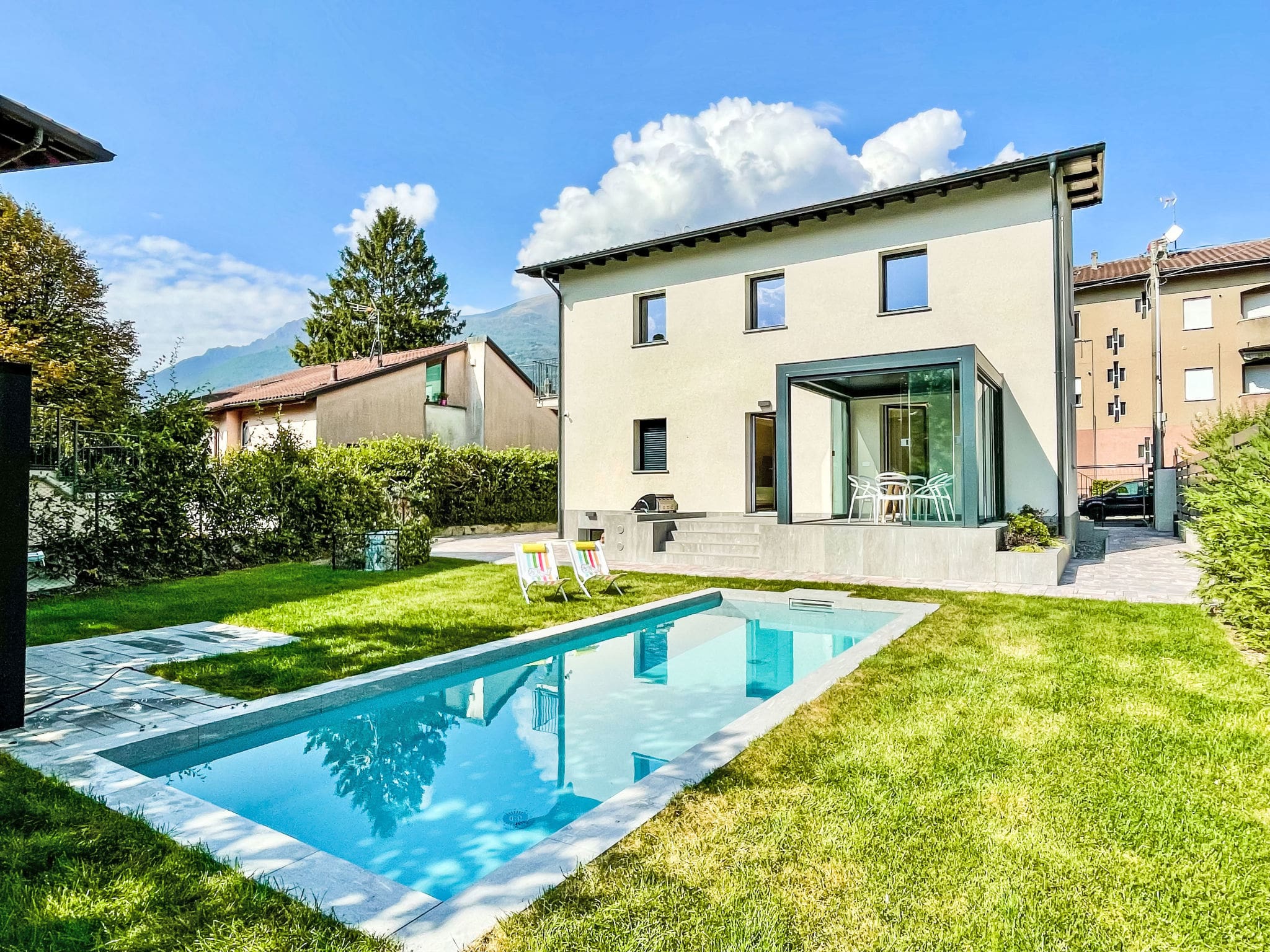 Villa Valvarrone Dervio: Spectacular 4-Bedroom Modern Villa with Heated Private Pool Near Lake Como Italy