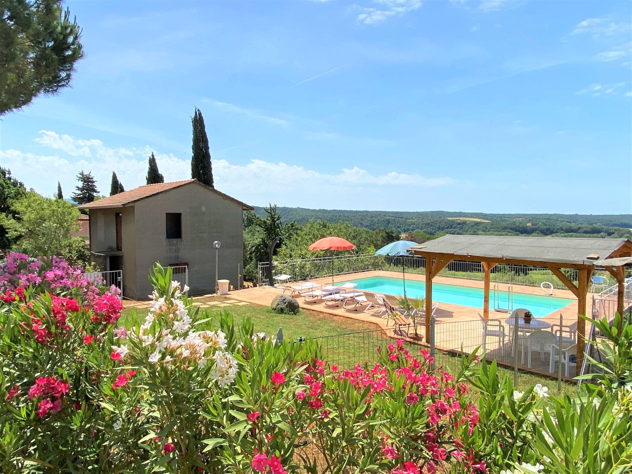 Villa Verdesca Riparbella: Exceptional 5-Bedroom Country Villa with Private Pool and Panoramic Views in Tuscan Countryside