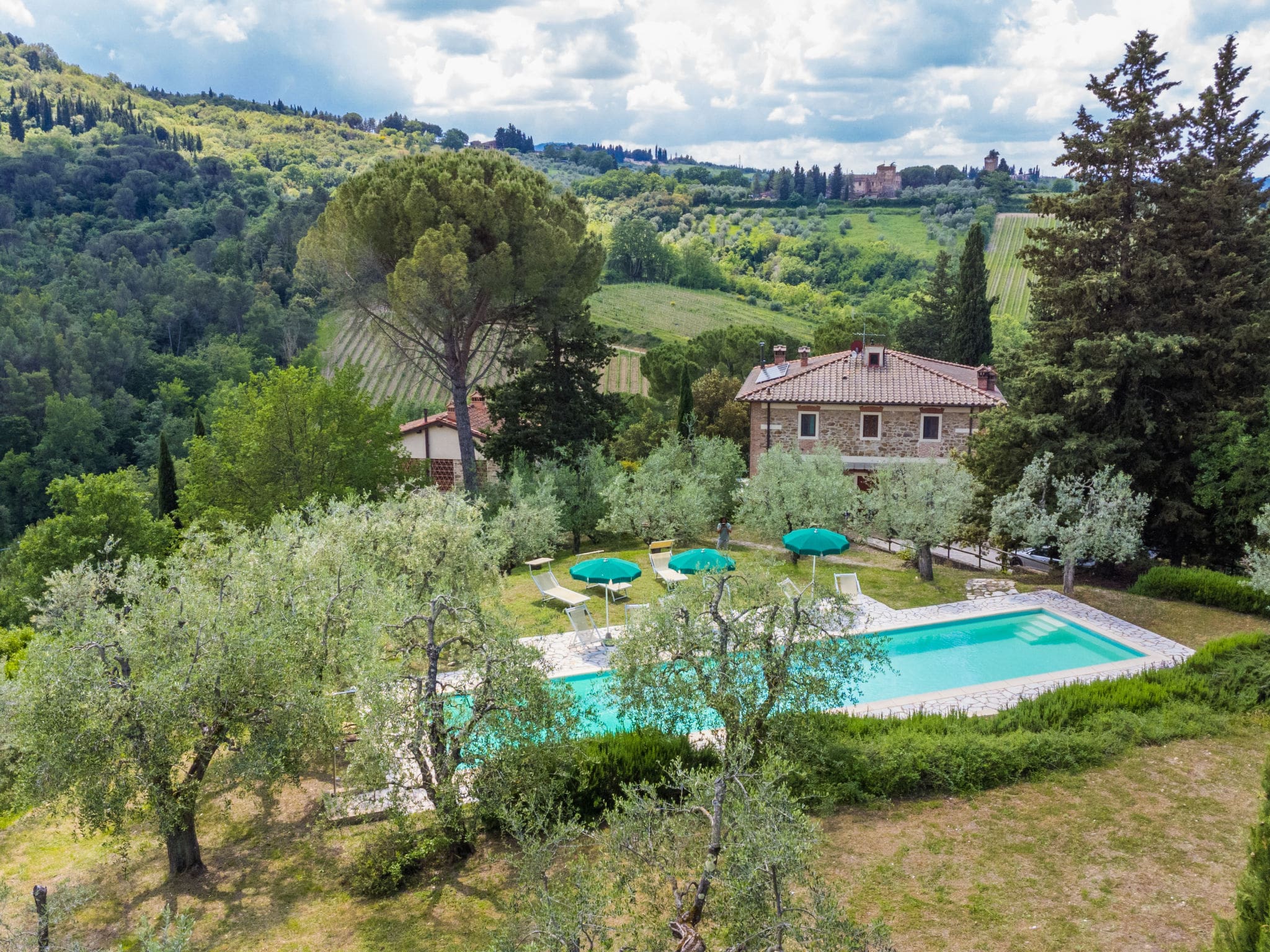 Villa Vernaccia Chianti: Spectacular Six-Bedroom Tuscan Estate with Private Pool and Panoramic Countryside Views