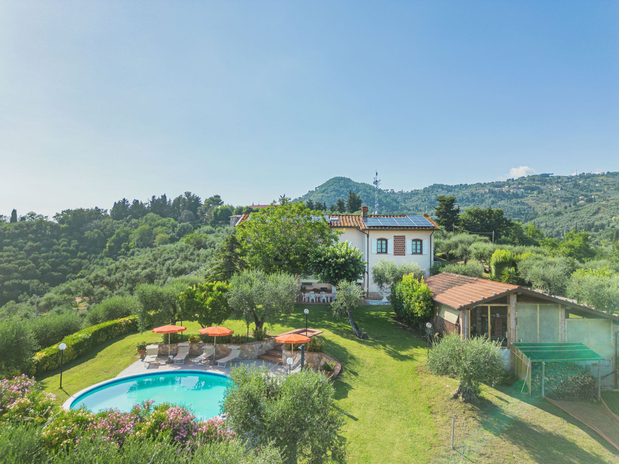 Villa Versilia Massarosa: Spectacular 6-Bedroom Hilltop Villa with Private Pool and Panoramic Sea Views in Tuscany