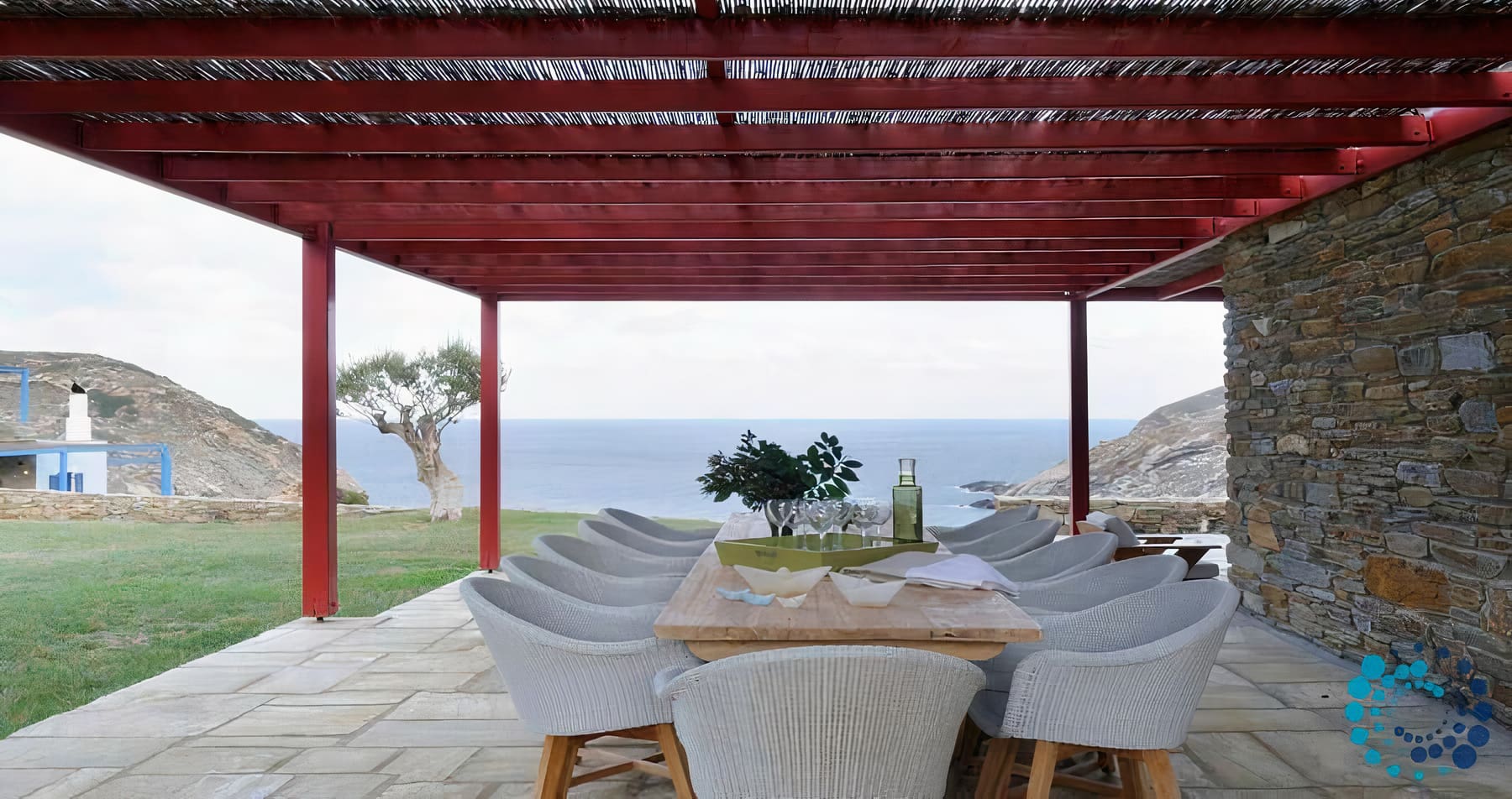 Villa Zorgos Andros: Luxury 4-Bedroom Villa with Seaview and Pool, Andros