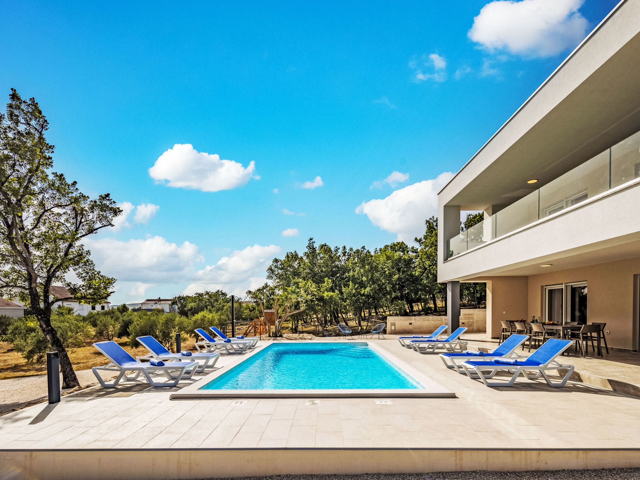 Villa Zrmanja Maslenica: Modern 3-Bedroom Luxury Villa with Private Pool and Sea Views in Croatia