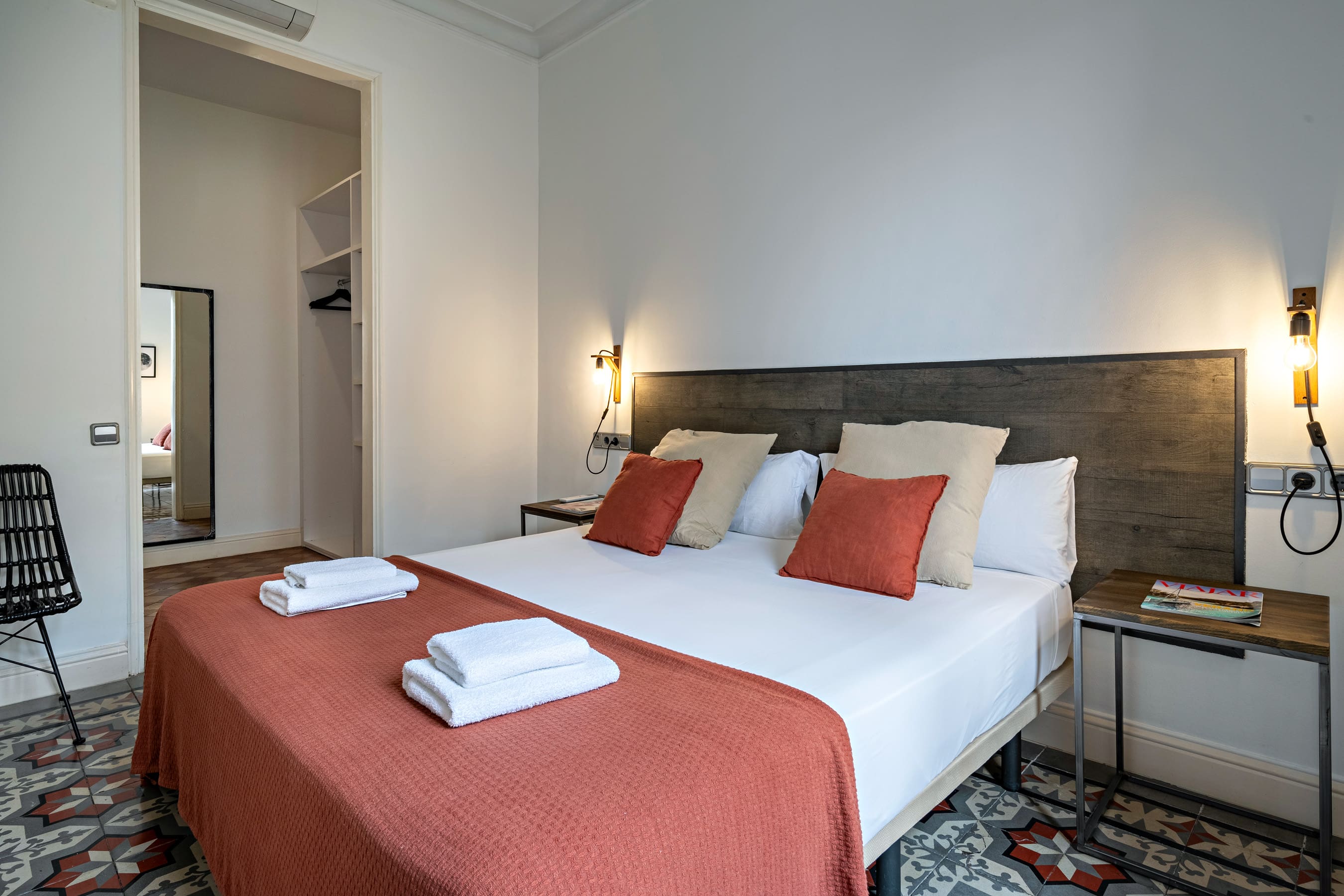 Apartamento Còrsega Eixample: Chic 2-Bedroom Apartment with Seaview and Air-Con, Eixample Barcelona