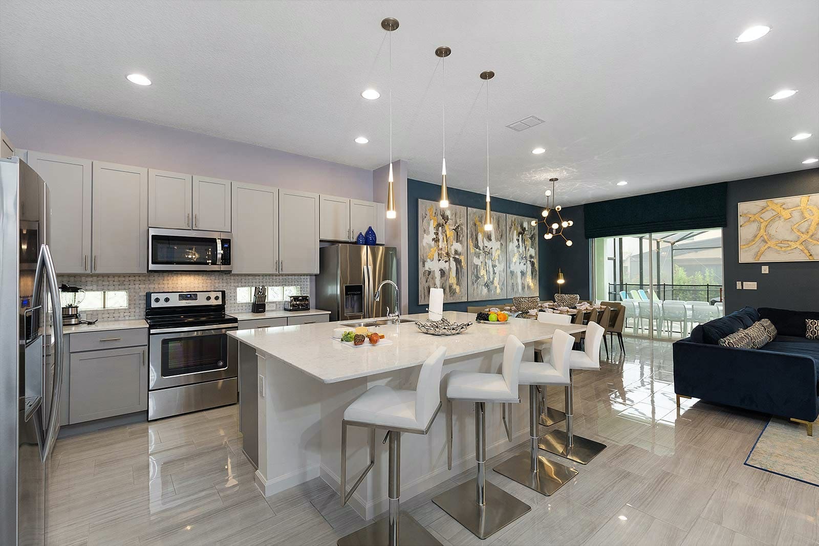 Apartment Kissimmee Oaks: Luxury 10-Bedroom Apartment with Private Pool and Tennis Court, Polk County