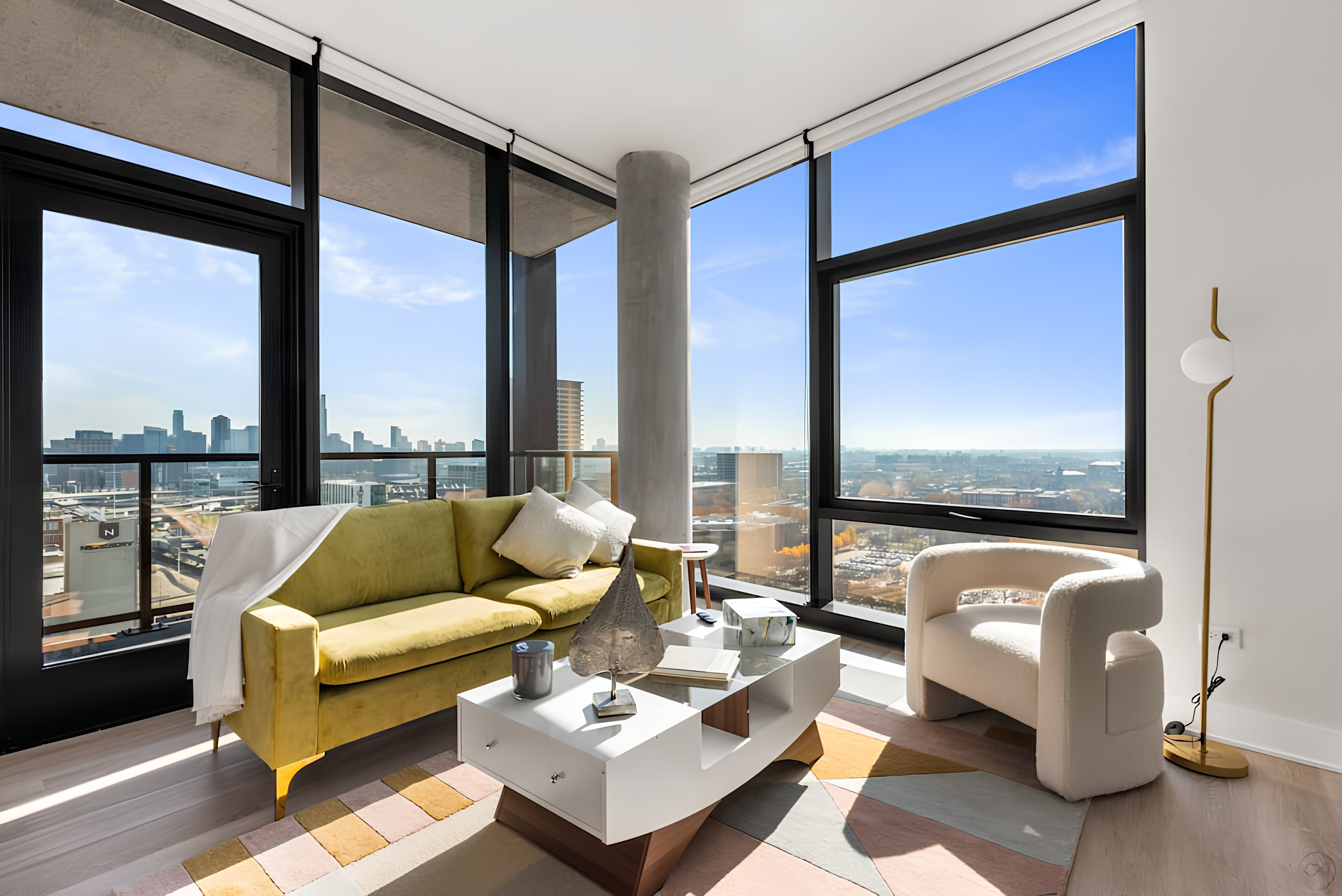 Apartment Ogden Chicago: Chic 2-Bedroom Apartment Rental with Air-Con in Chicago West Loop