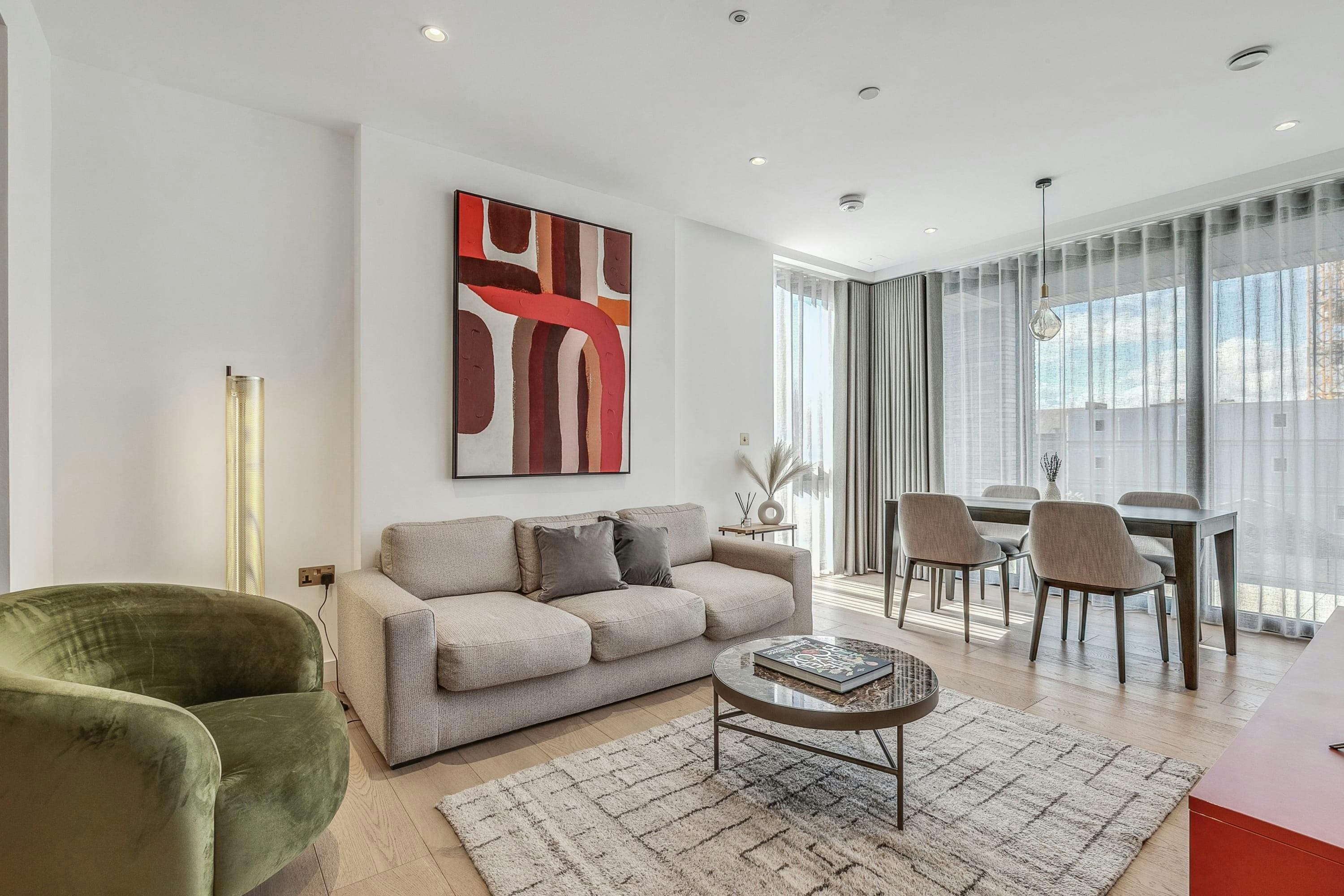 Apartment Regent Kingscross: Luxury 2-Bedroom Apartment with Gym and Roof Terrace, Kings Cross London