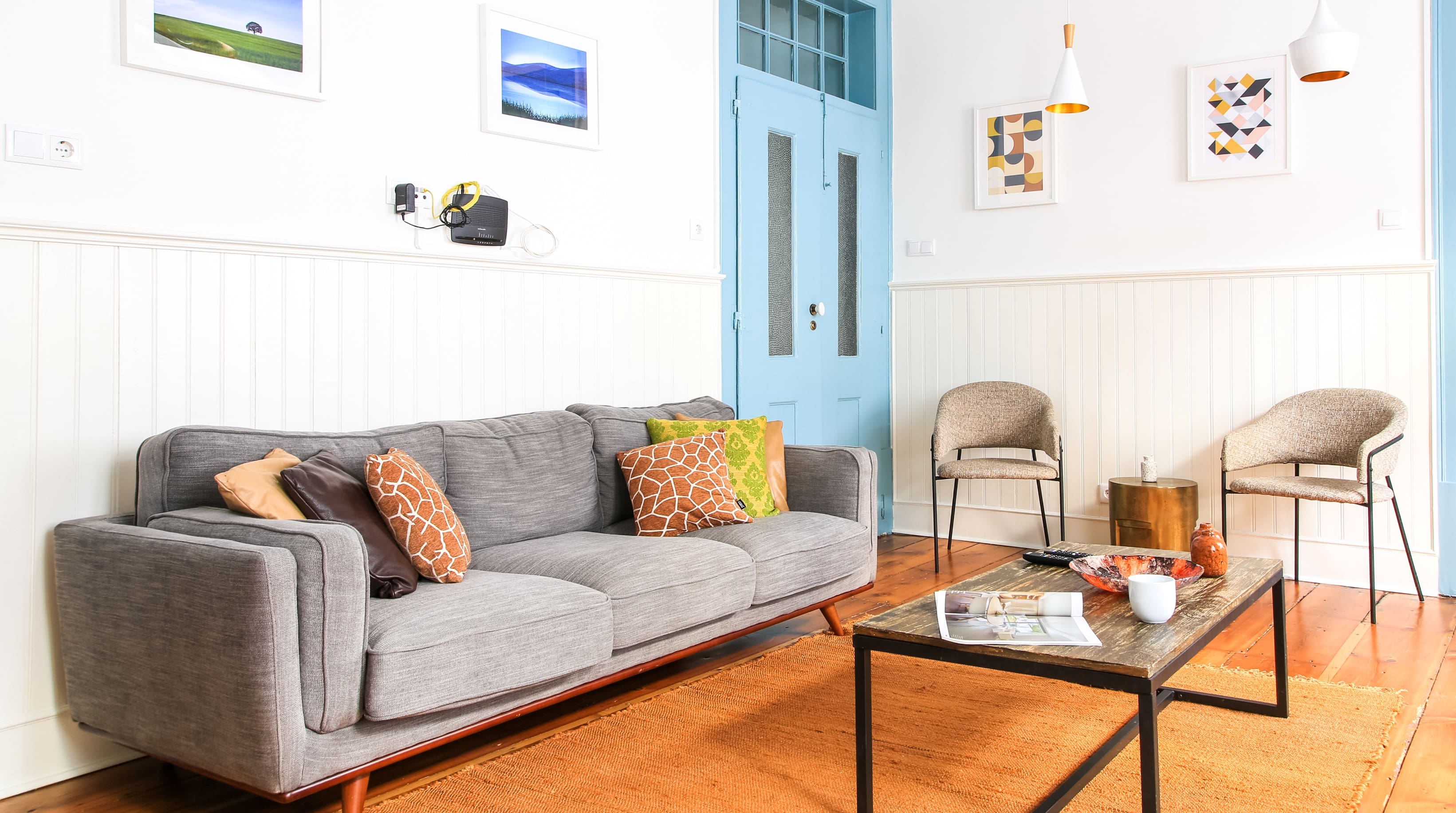 Villa Safira Arroios Campo Pequeno: Charming 3-Bedroom Apartment Rental with Seaviews and Air-Con, Campo Pequeno Lisbon