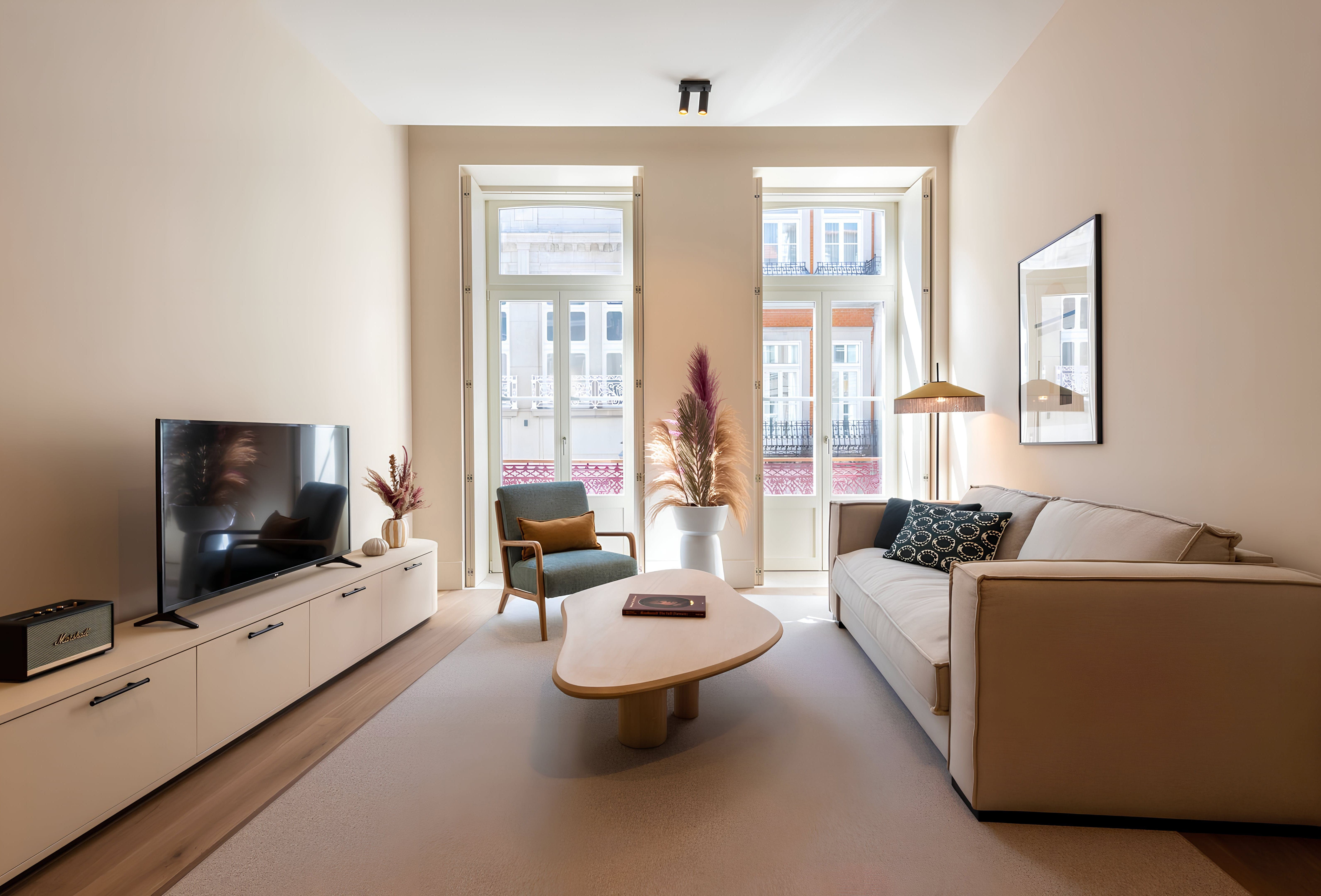 Villa Suão Cedofeita Bolhão: Chic 2-Bedroom Apartment Rental with Air-Con in Bolhão, Porto