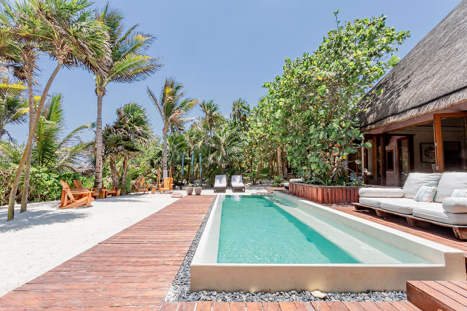 Villa Bermejo Xcacel Tulum: Spacious 5-Bedroom Luxury Apartment with Private Beach Access, Tulum