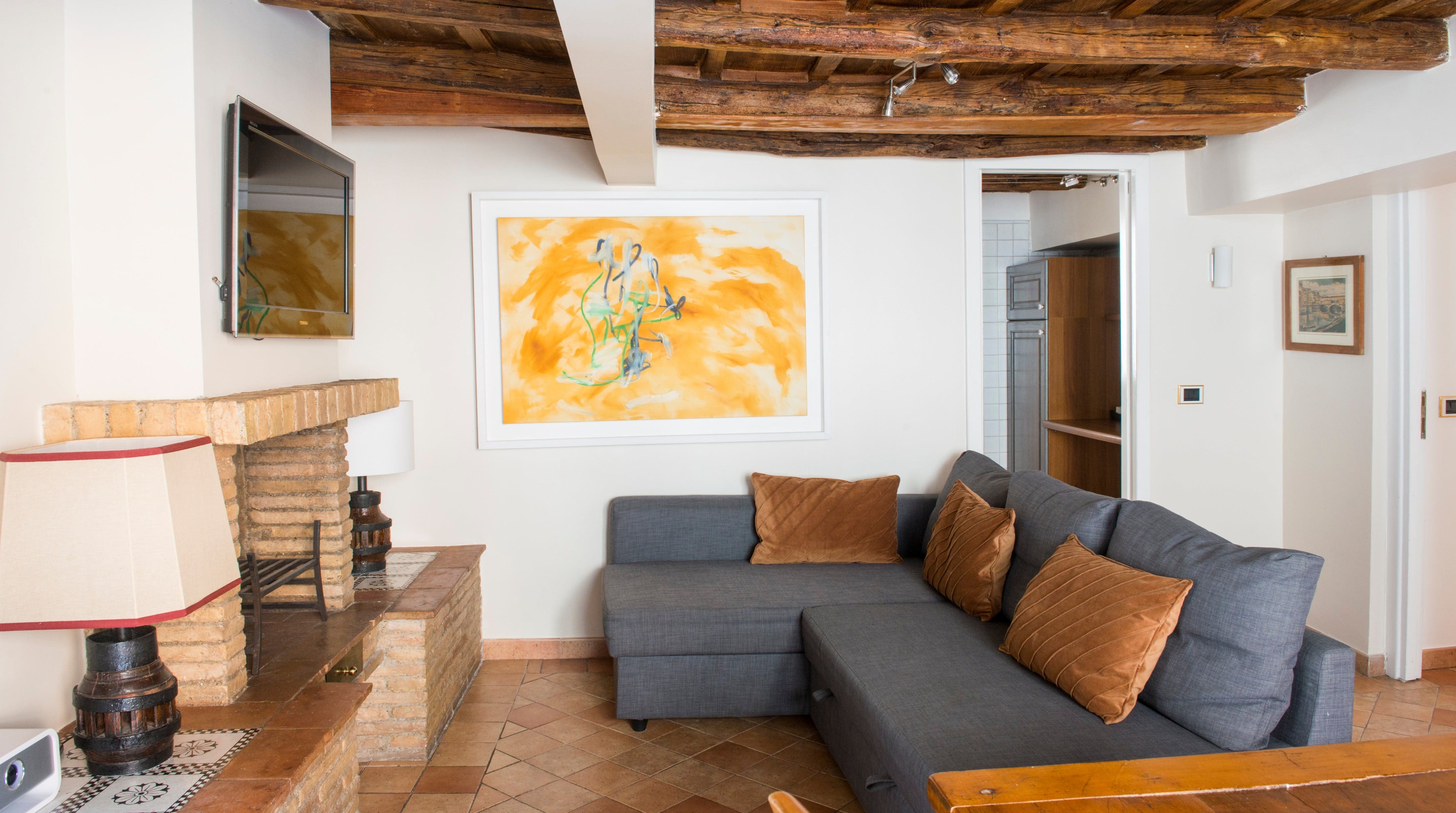 Villa Libeccio Ripetta Campo de’ Fiori: Charming 2-Bedroom Apartment with Air-Con in Campo de’ Fiori, Rome