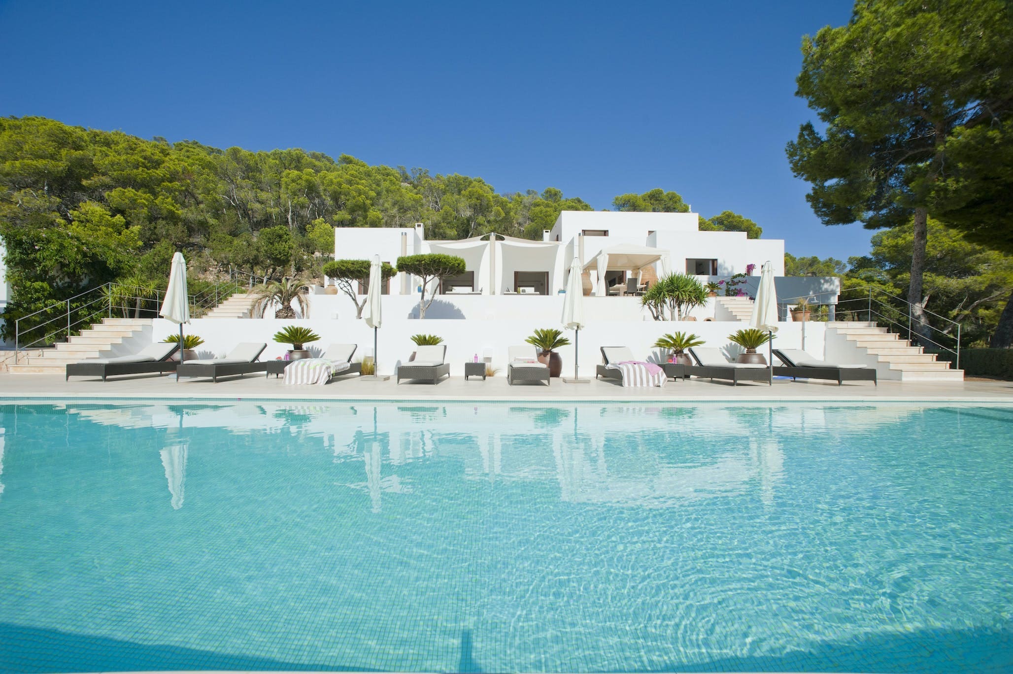 Villa Alborada Es Cubells Cala Vedella: Luxurious 6-Bedroom Apartment with Seaview and Pool, Cala Vedella