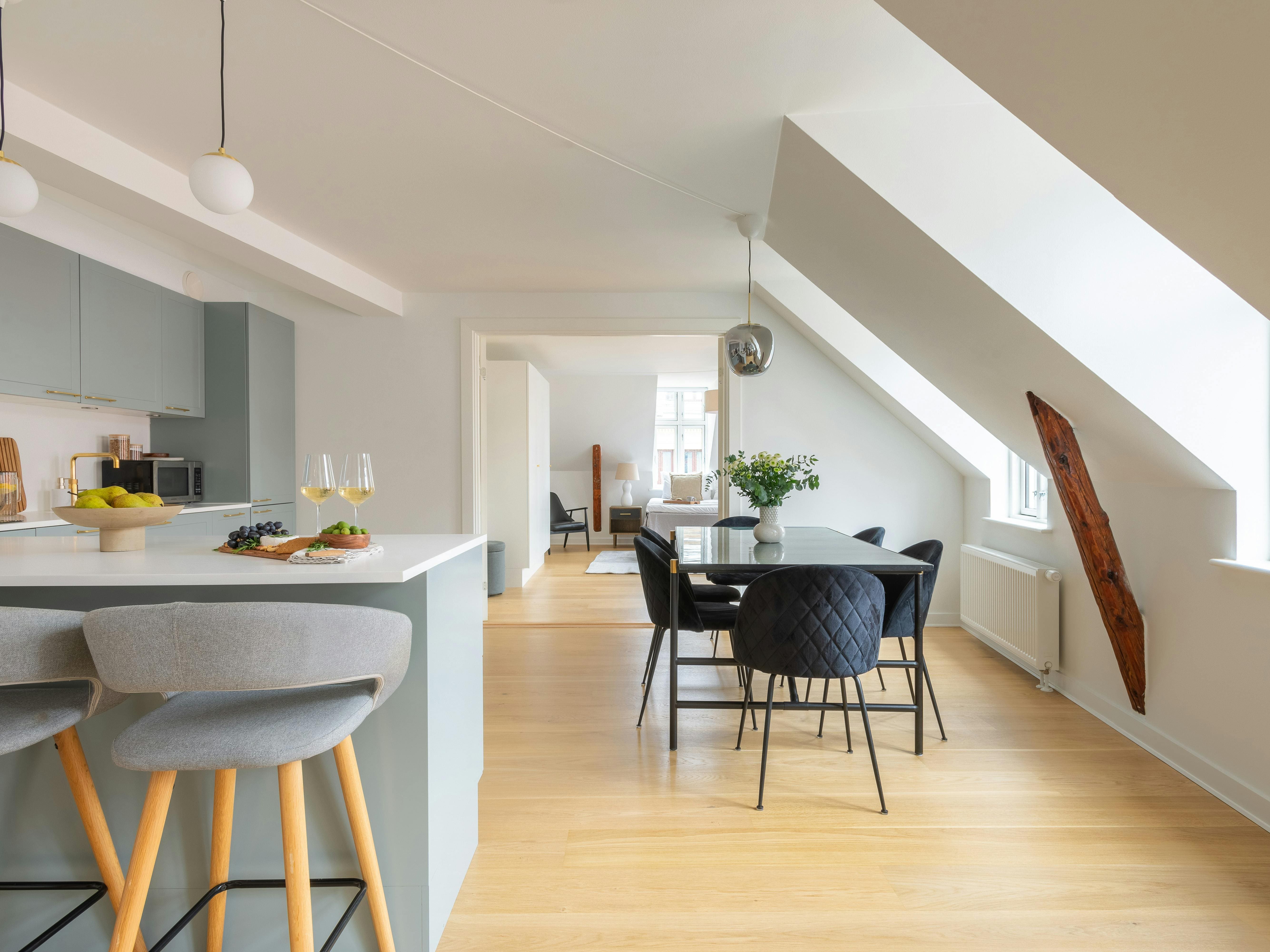 Casa Skovbrynet IndreBy: Charming 3-Bedroom Townhouse Rental with Rooftop Terrace in Copenhagen Indre By