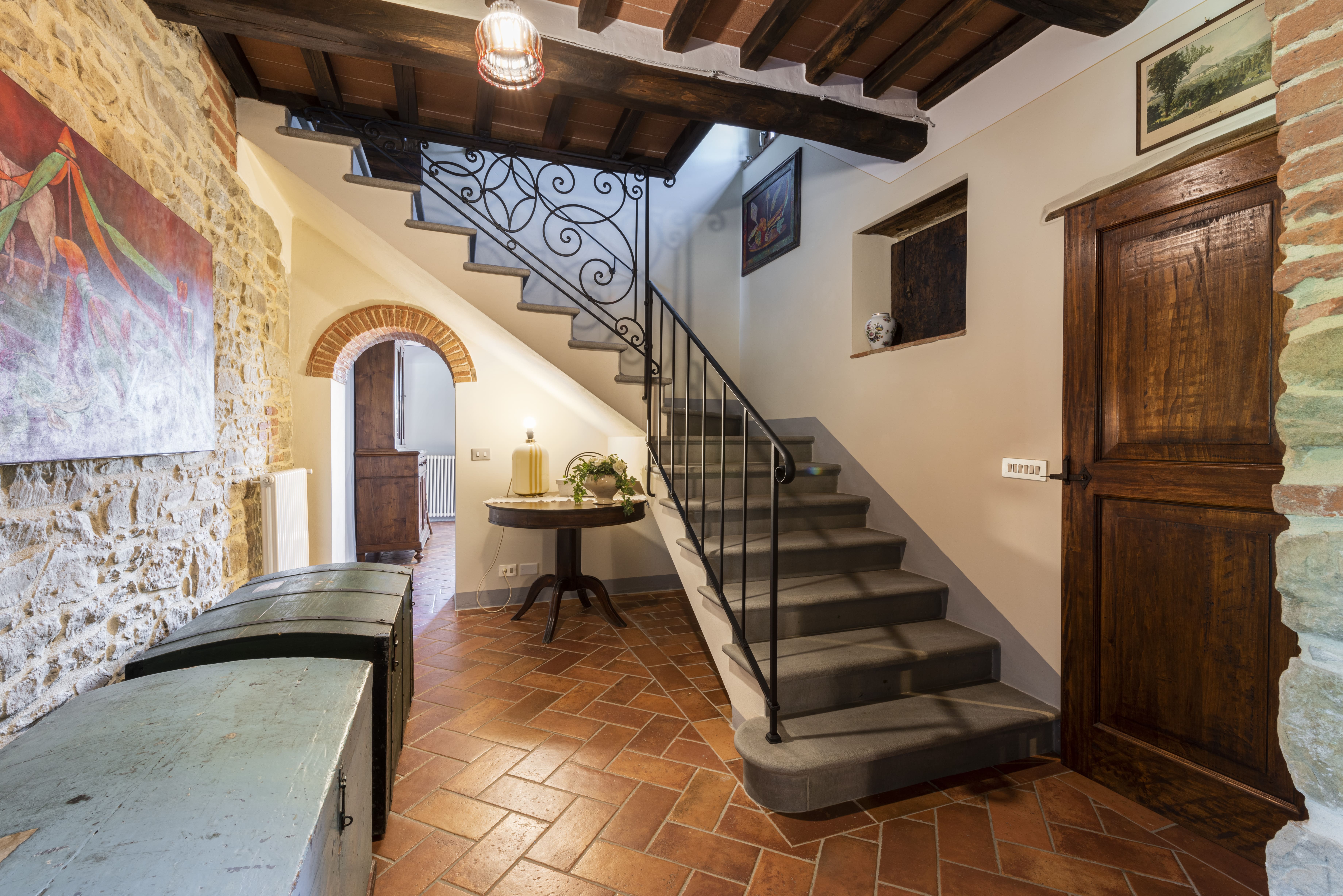 Casa Valdichiana Cortona: Charming 3-Bedroom Apartment with Infinity Pool in Cortona, Tuscany