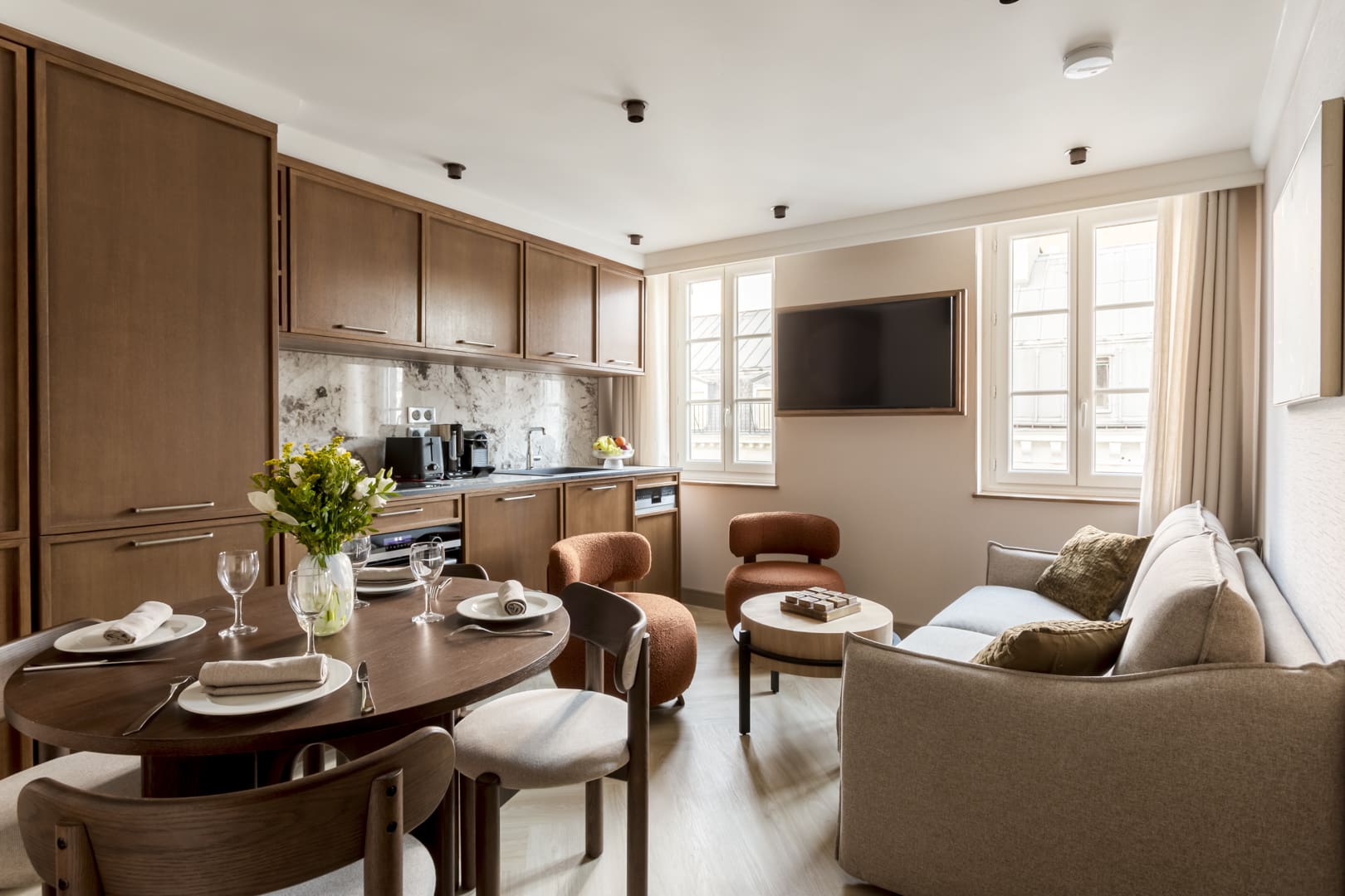 Villa Safran Bonne Nouvelle Grands Boulevards: Chic 1-Bedroom Apartment Rental with Air Conditioning in Grands Boulevards, Paris