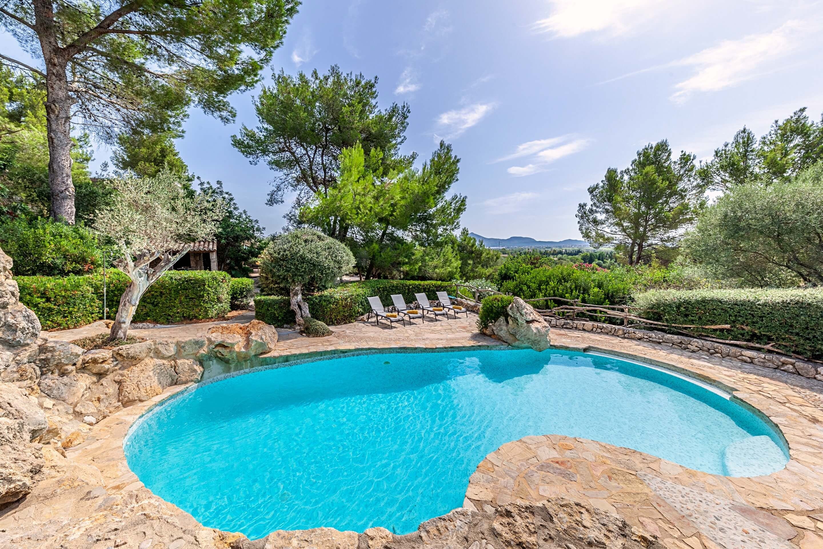 Villa Solano Llenaire Pollença-771815: Luxury 3-Bedroom Apartment with Seaview and Pool, Pollença