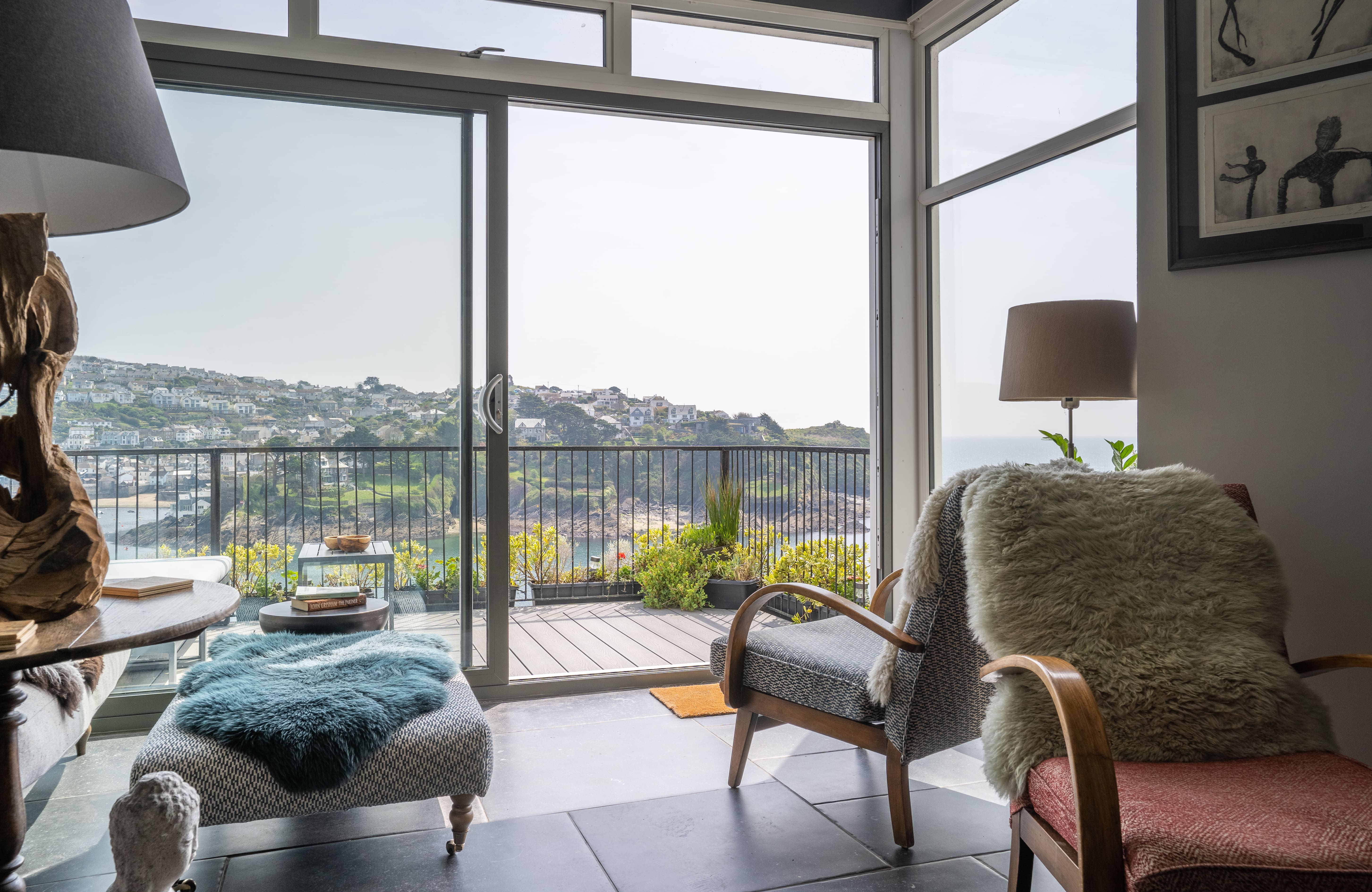 House Helm Pont Pill Fowey: Stylish 3-Bedroom Apartment with Sea Views, Apartment Rental Fowey, Cornwall