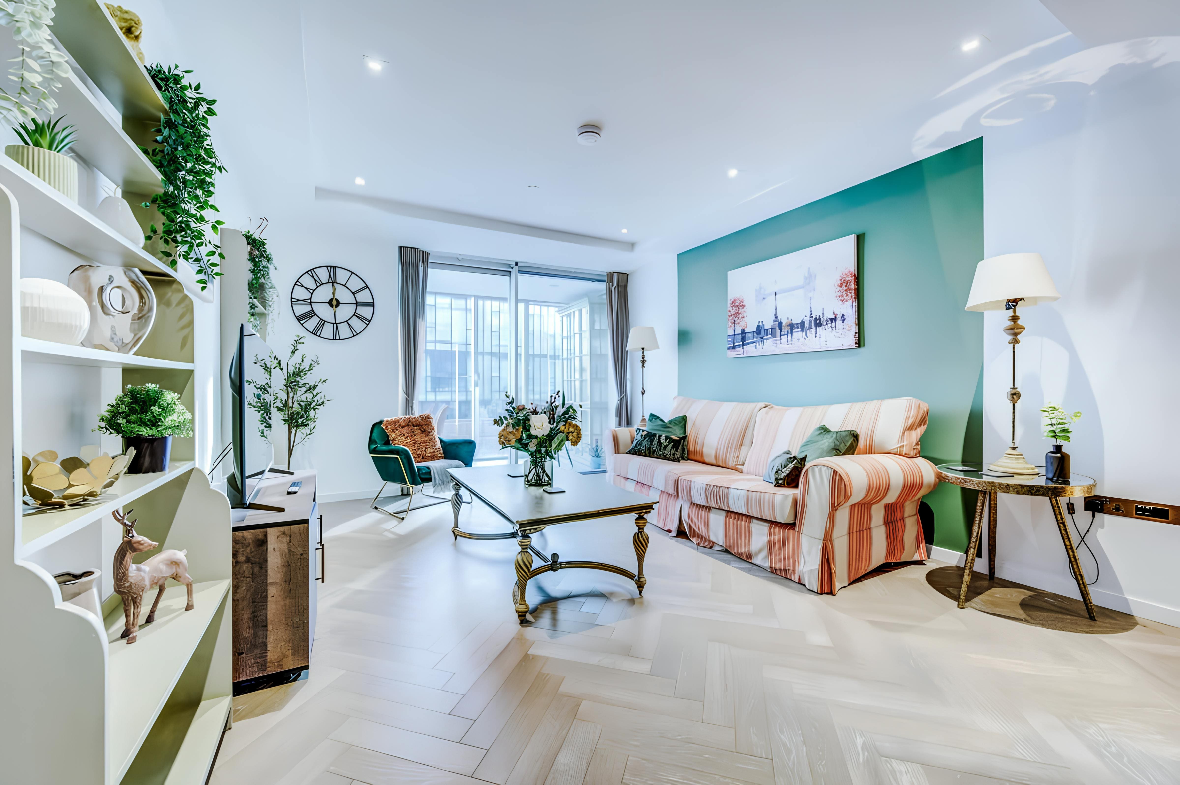 House Powerstation Battersea: Luxury 2-Bedroom Apartment with Air Conditioning in Battersea, London