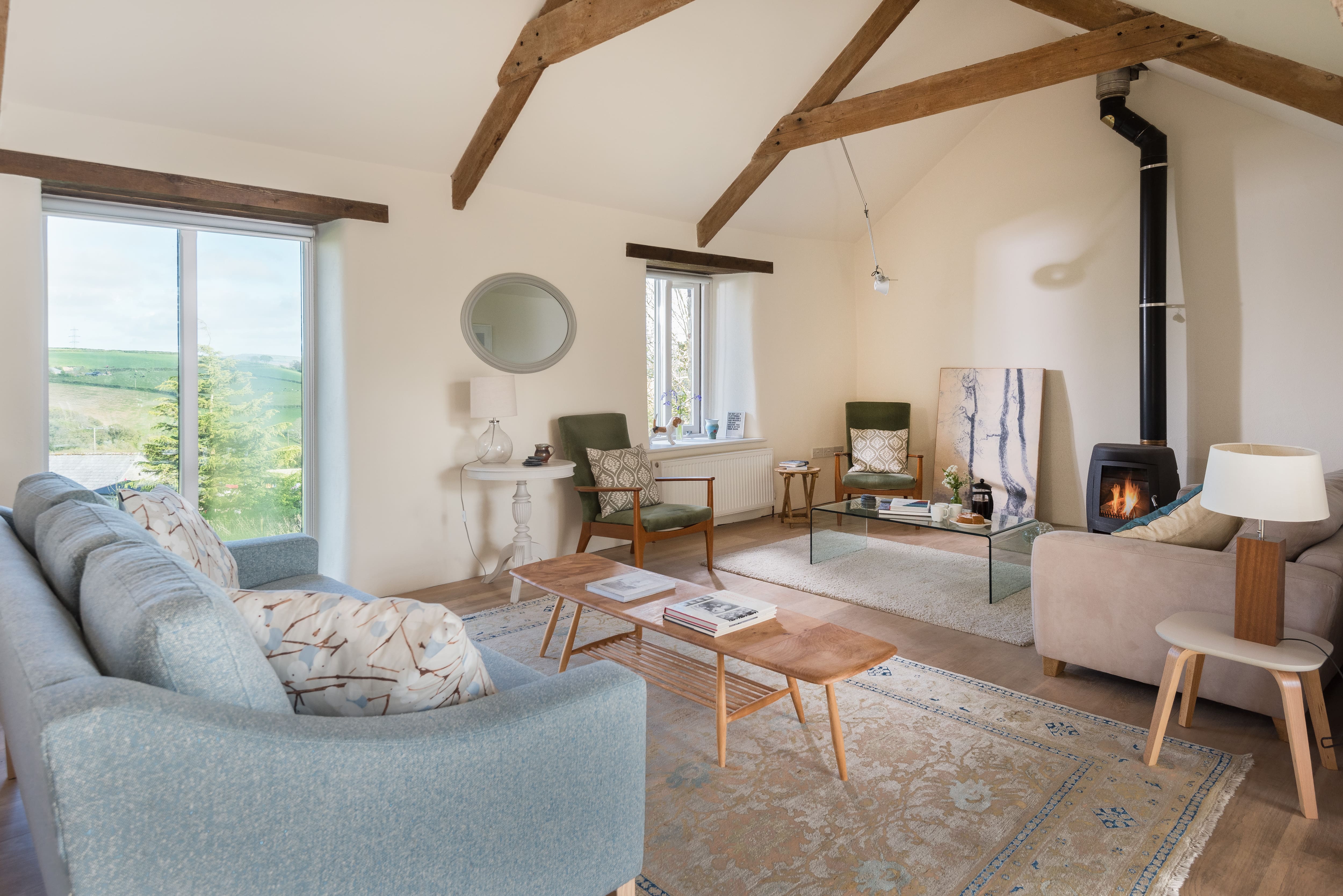 House Trethevy Tintagel: Charming 3-Bedroom Apartment Rental with Seaview and Garden in Tintagel