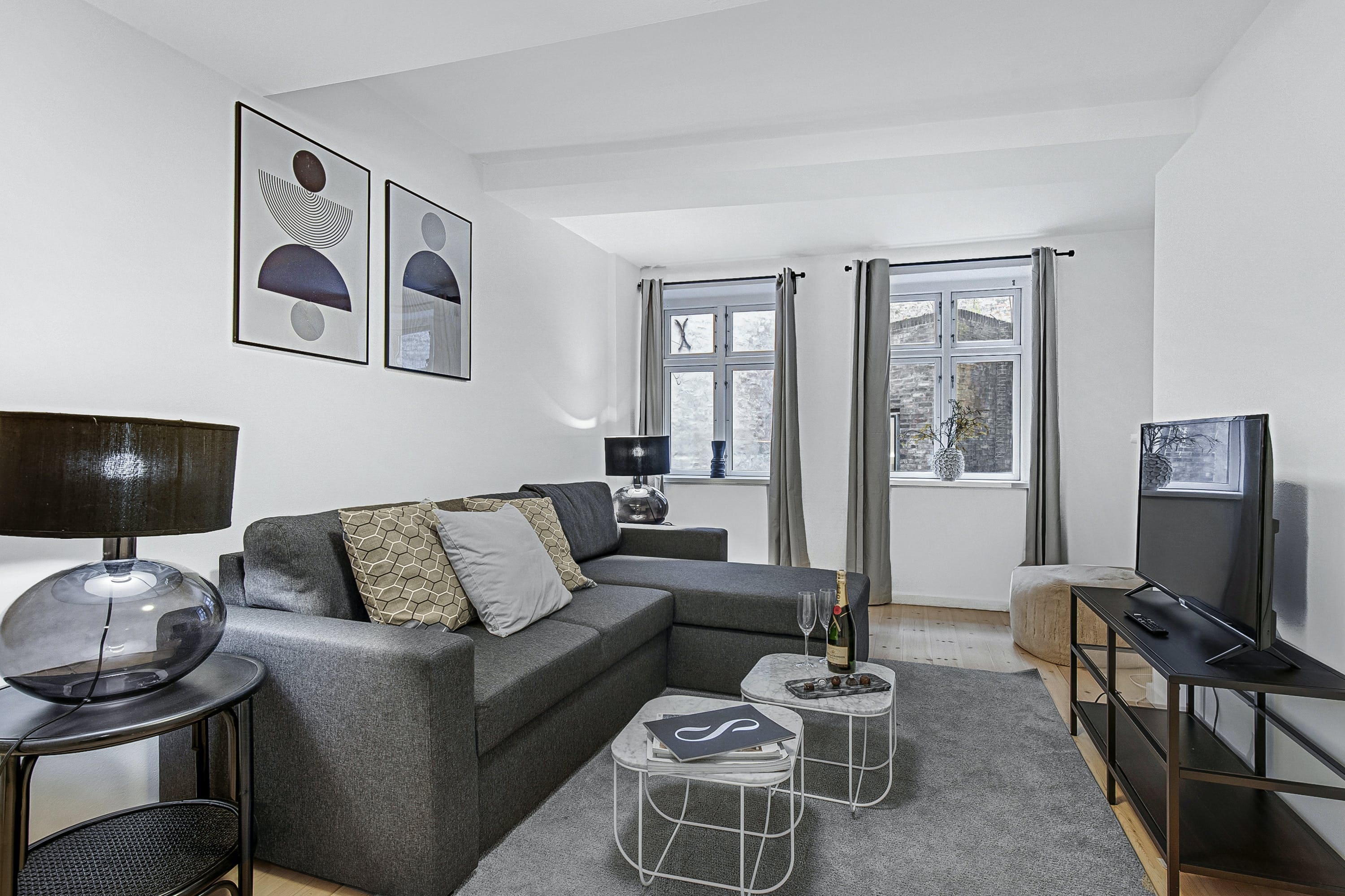 Lejlighed Skipperbyen Nyhavn: Charming 3-Bedroom Apartment Rental with Seaview in Nyhavn, Copenhagen
