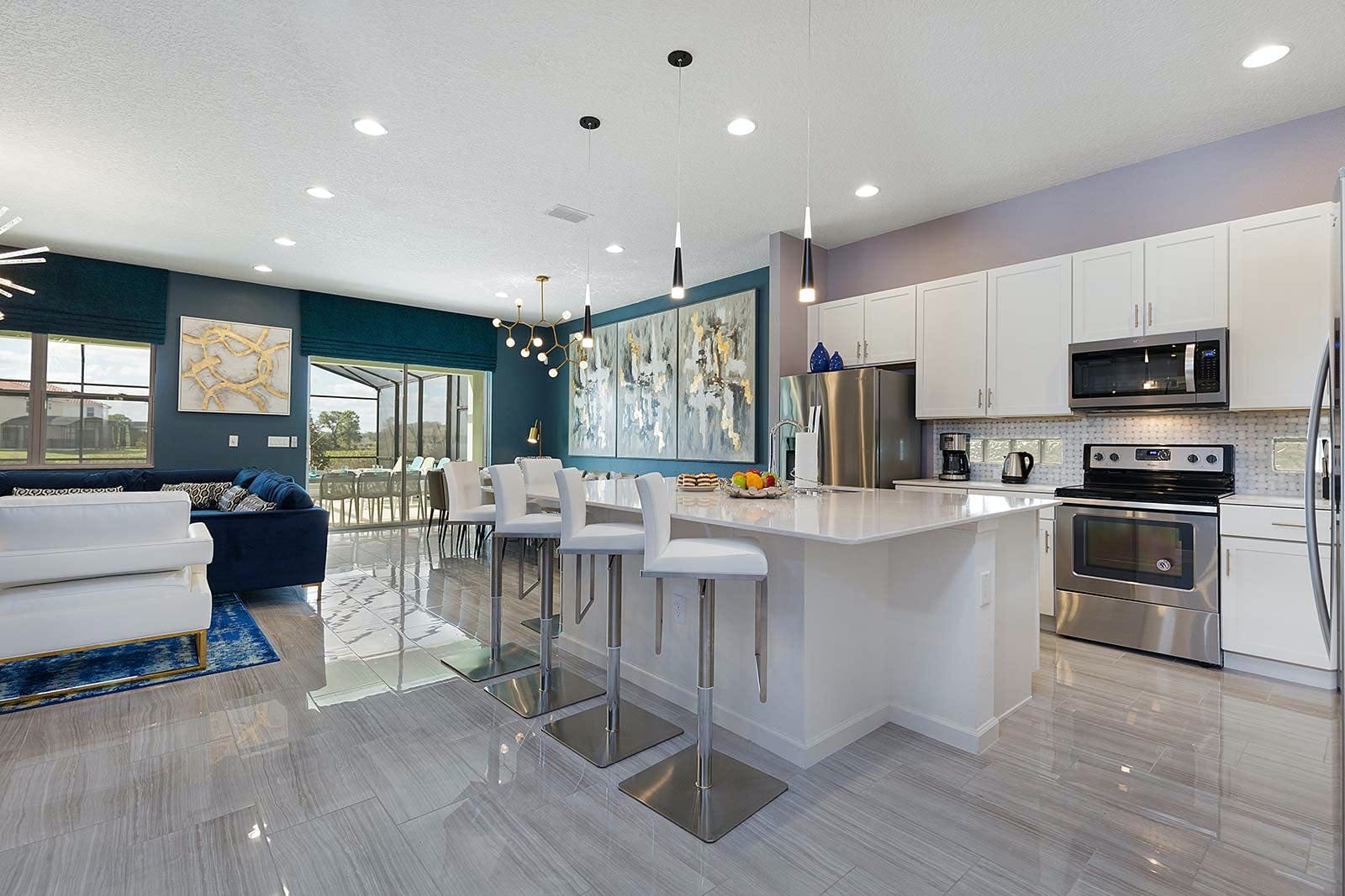 Manor Cabbage Palm Polk: Luxury 10-Bedroom Apartment with Pool, Tennis Court, Polk County