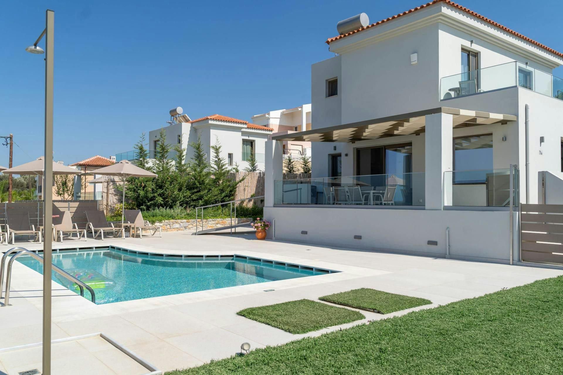 Villa Arkadiotis Rethymno: Luxury 3-Bedroom Villa with Seaview and Pool, Rethymno Crete