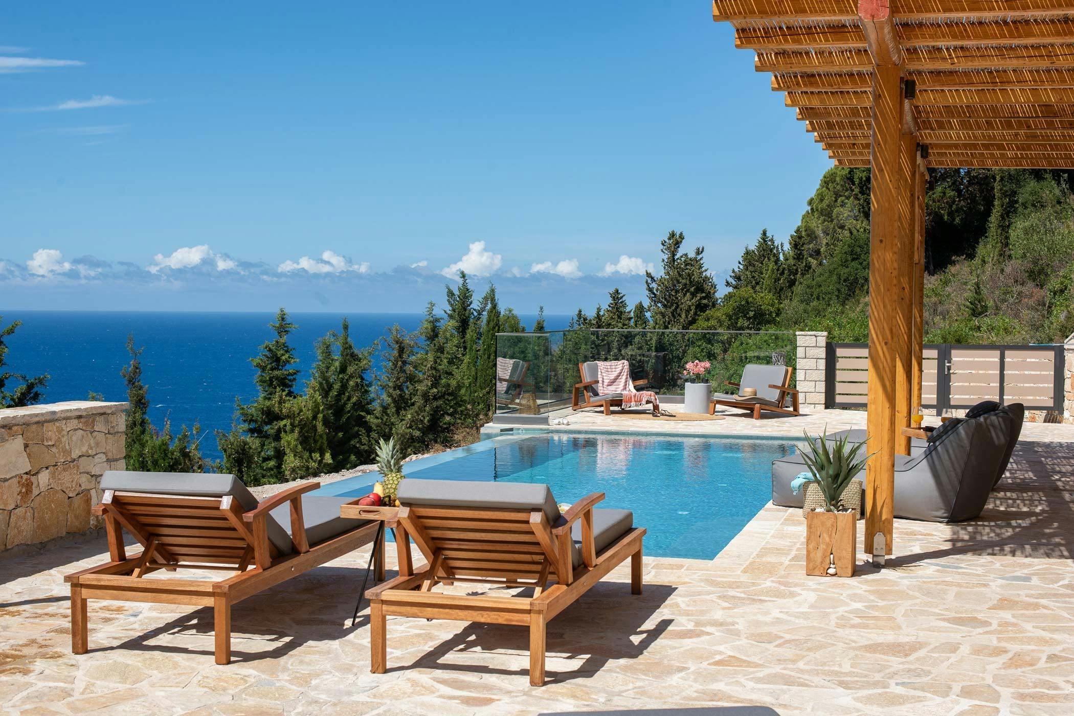 Villa Elia Paxi: Luxury 3-Bedroom Villa with Seaview and Pool, Paxi