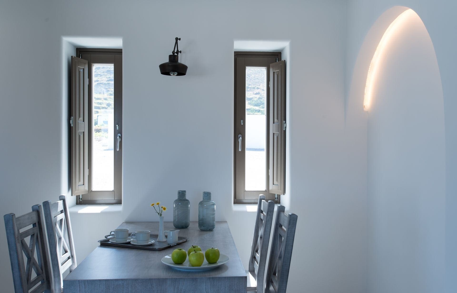 Villa Ostria Megalochori Santorini: Stylish 1-Bedroom Apartment with Infinity Pool and Sea Views, Santorini