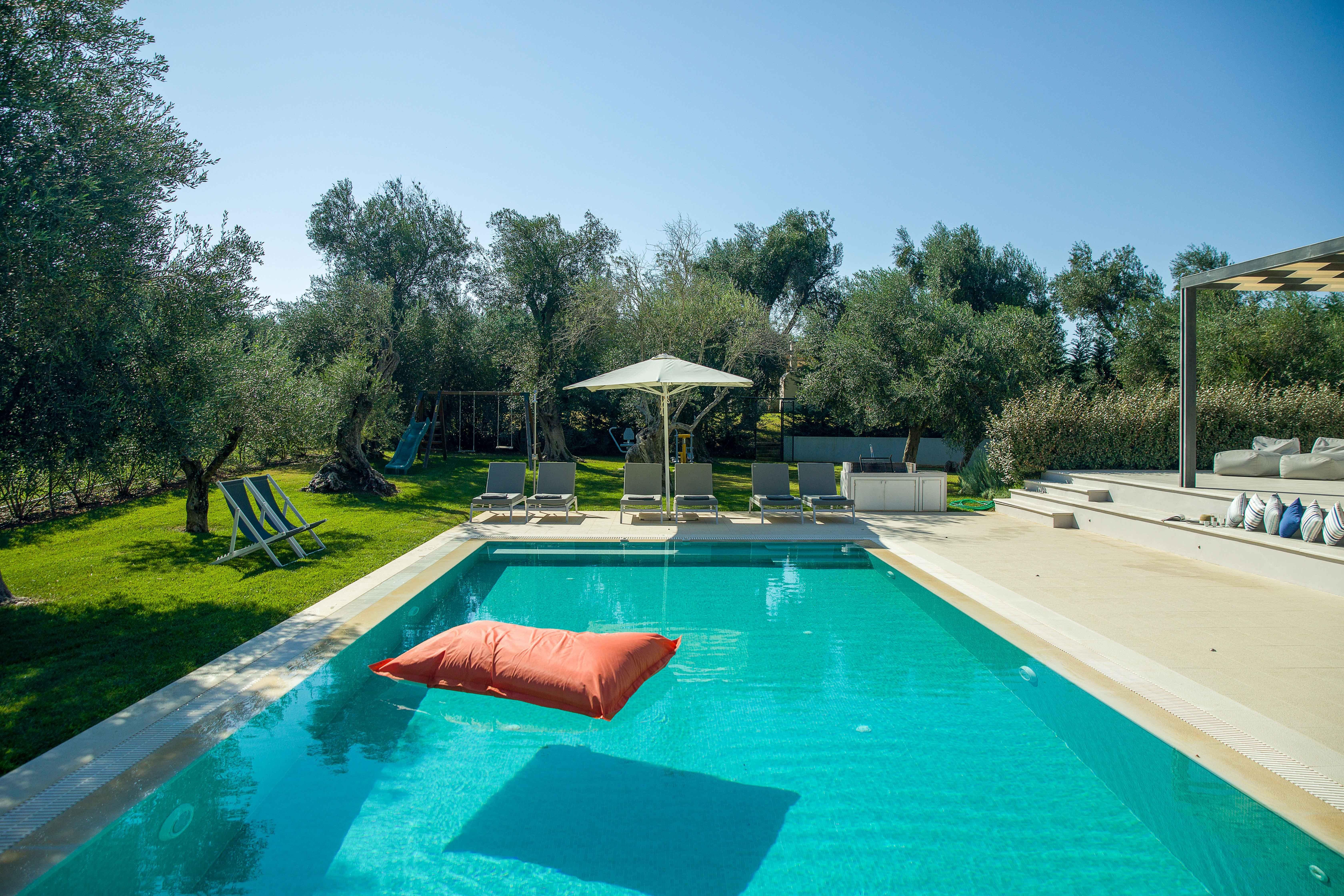 Villa Lefkos Kanoni Corfu: Luxury 3-Bedroom Villa with Private Pool and Sea Views, Corfu