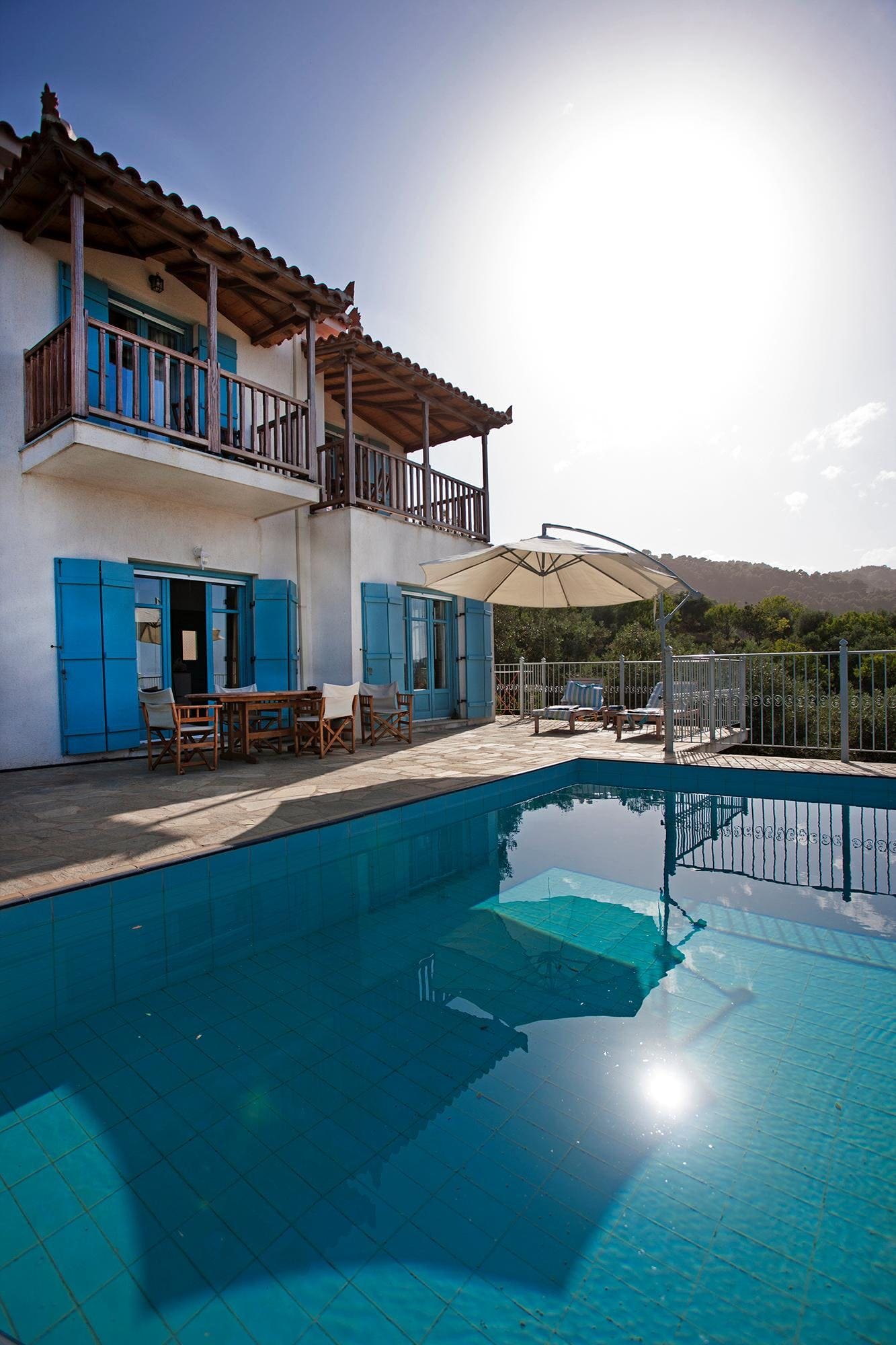 Villa Karydi Sporades: Stylish 3-Bedroom Apartment with Pool and Sea Views, Sporades Corfu