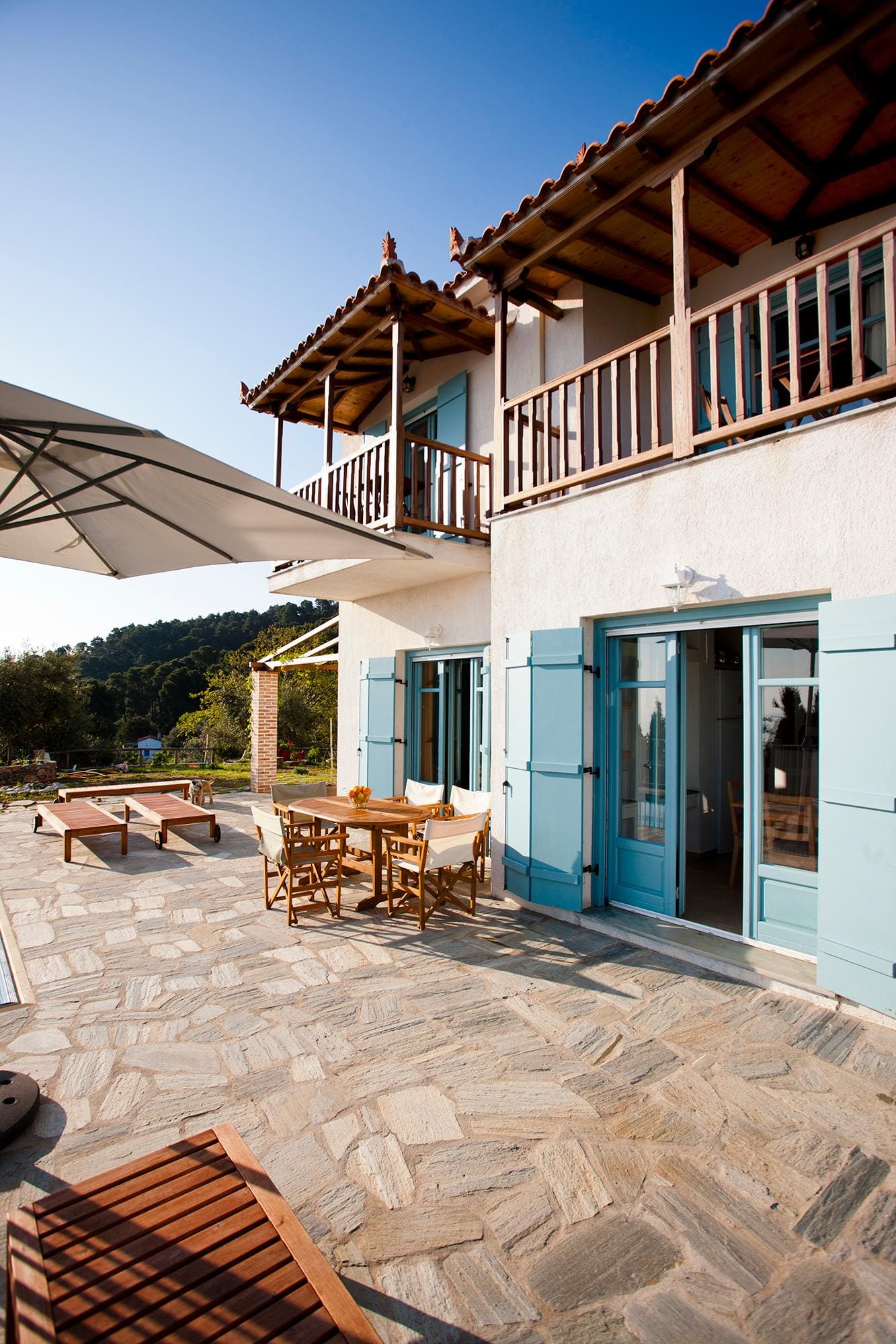 Villa Karydi Sporades: Stylish 3-Bedroom Apartment with Pool and Sea Views, Sporades Corfu