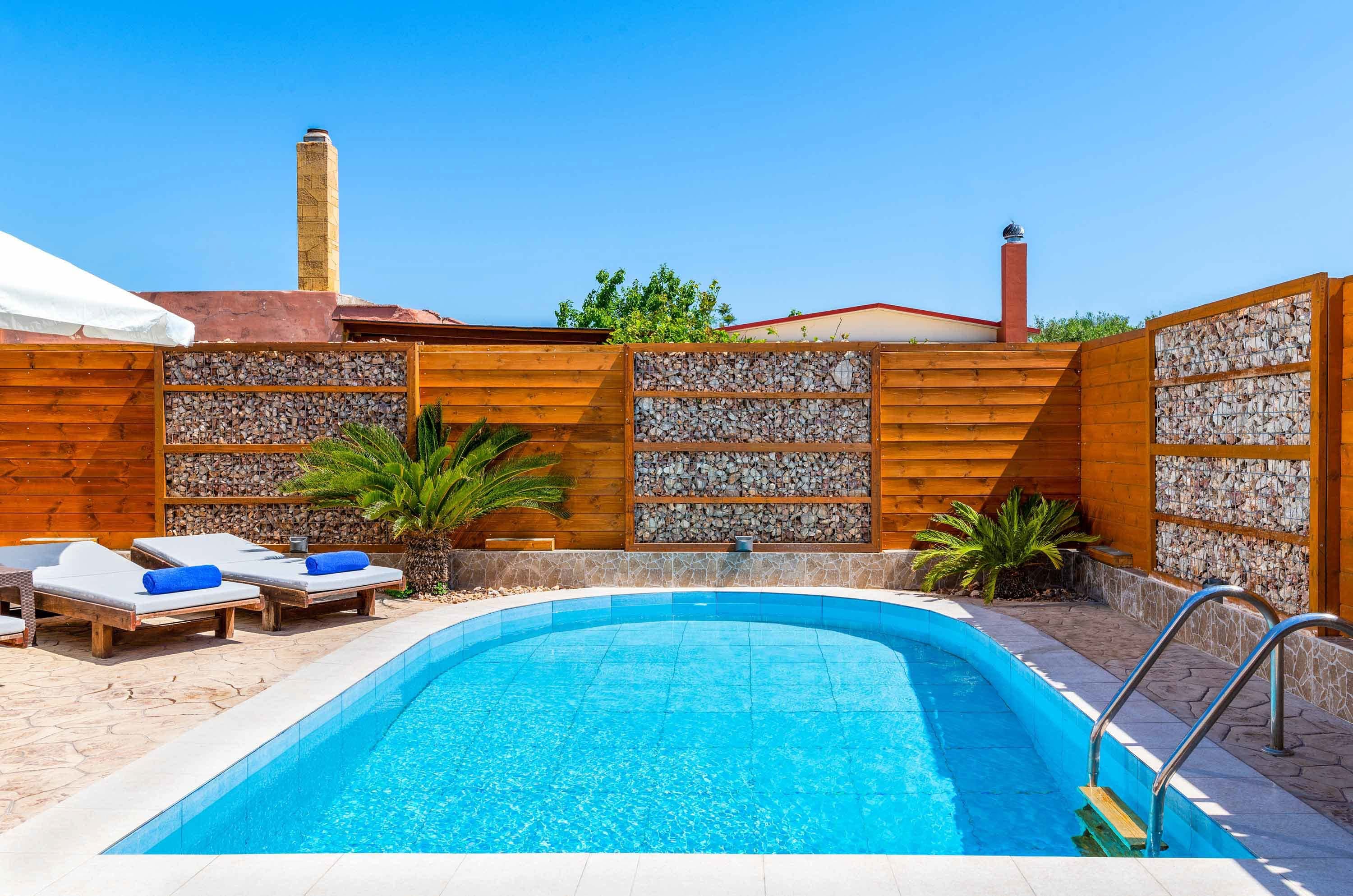 Villa Karydia Kolymbia: Spacious 3-Bedroom Apartment with Private Pool and Sea Views, Kolymbia