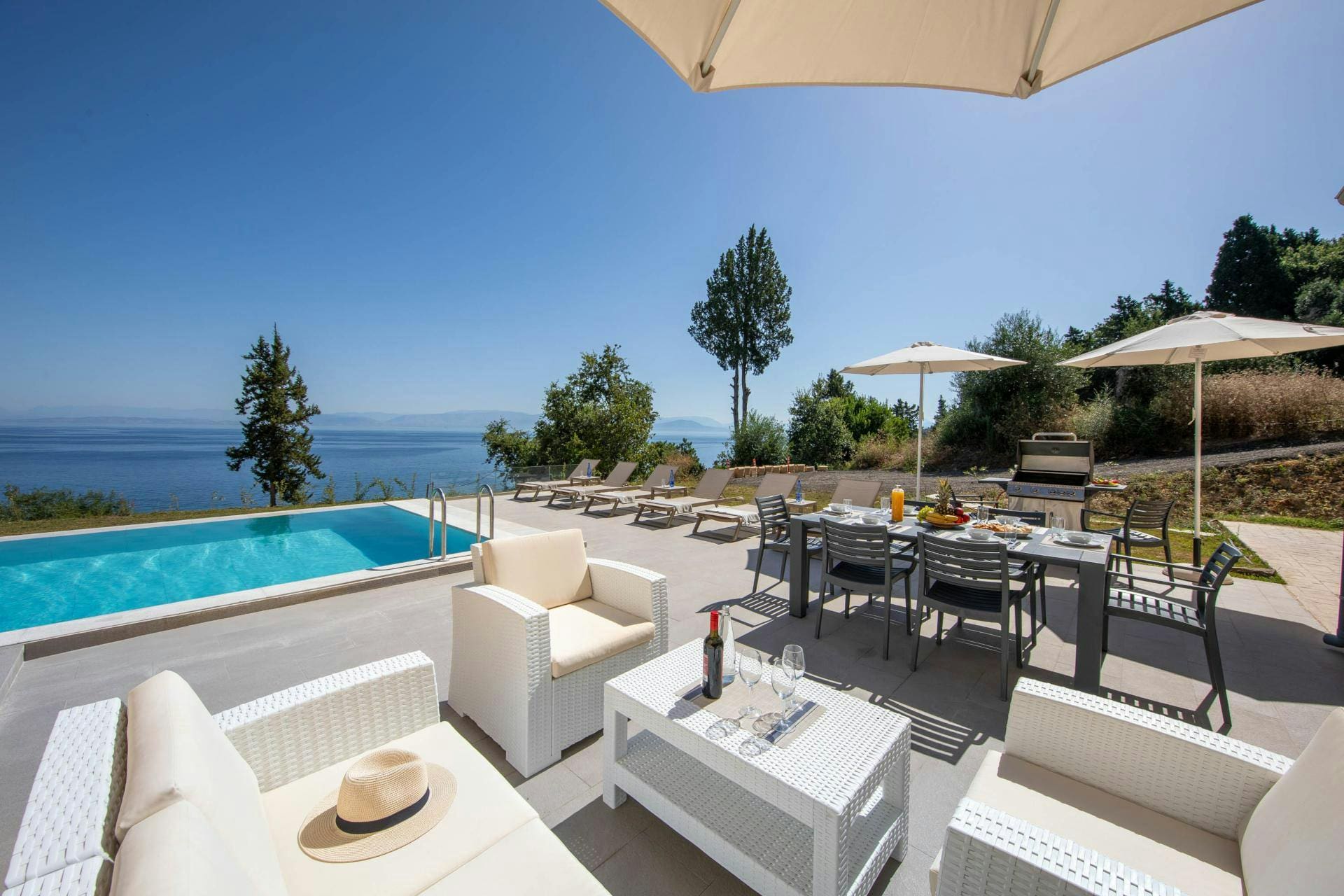 Villa Kerkyra Boukari: Luxury 3-Bedroom Villa with Private Pool and Sea Views, Corfu