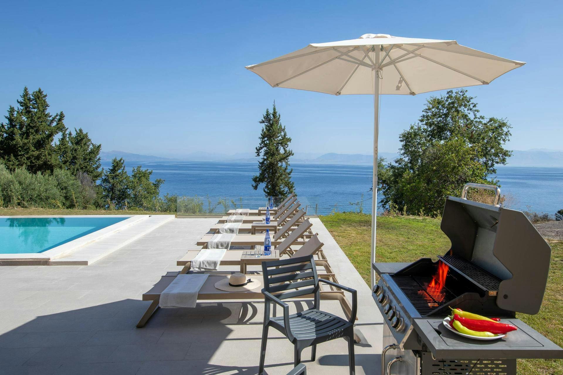 Villa Kerkyra Boukari: Luxury 3-Bedroom Villa with Private Pool and Sea Views, Corfu