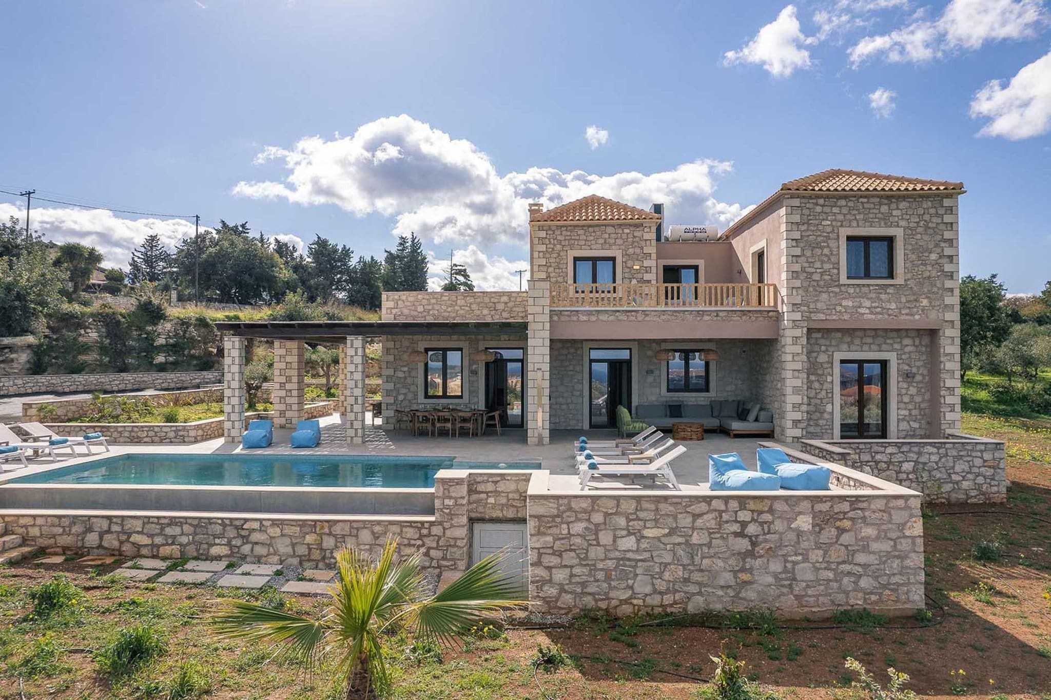 Villa Lysias Arkadi Rethymno: Luxury 4-Bedroom Villa with Private Pool and Sea Views, Rethymno