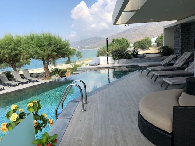 Villa Krios Chania Greece: Spacious 5-Bedroom Penthouse with Pool and Sea Views, Crete