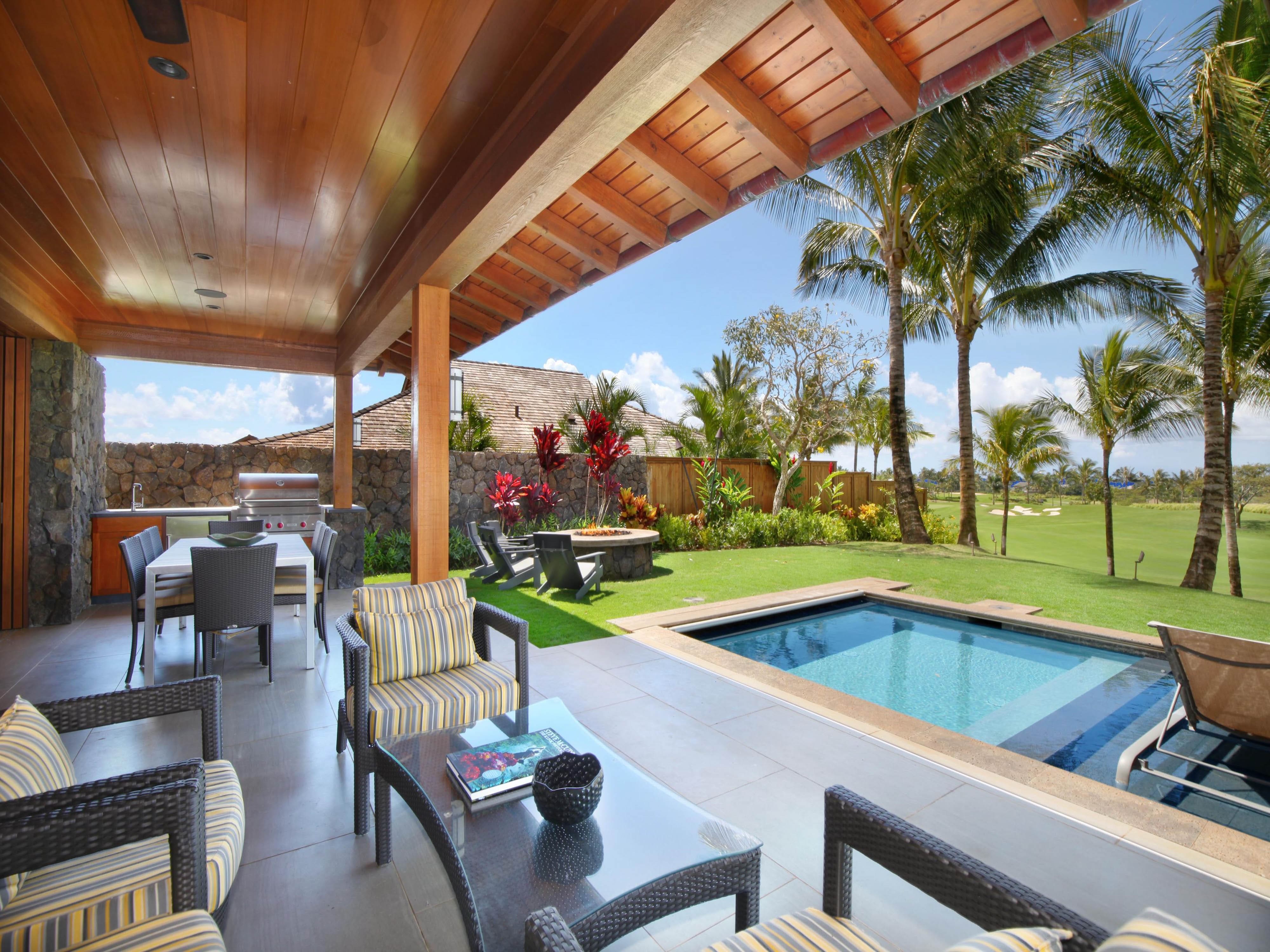 Villa Kukui Poipu Hawaii 10: Luxury 4-Bedroom Villa with Pool and Tennis Court, Hawaii