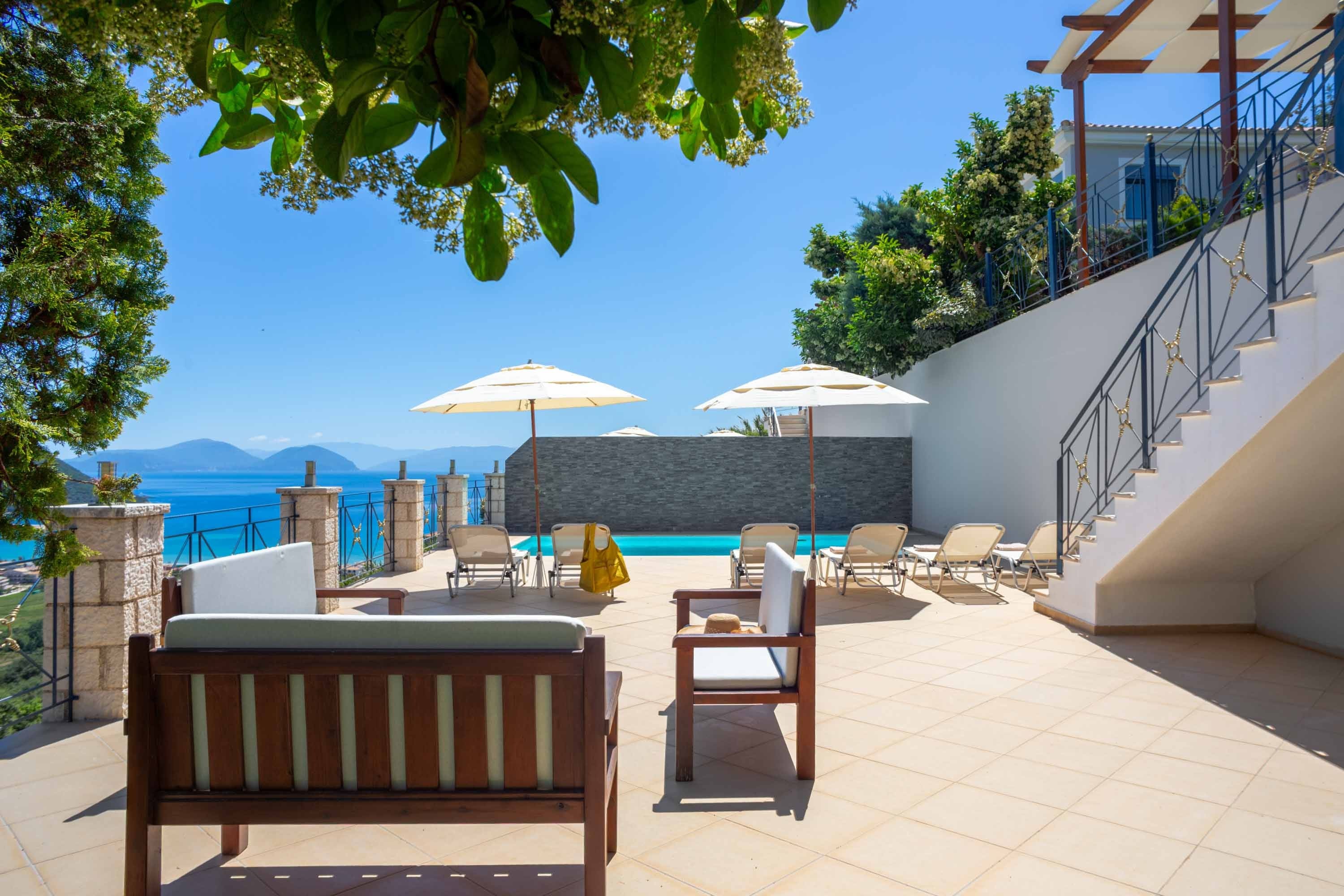 Villa Mavra Vasiliki: Luxury 3-Bedroom Villa with Private Pool and Sea Views, Lefkada