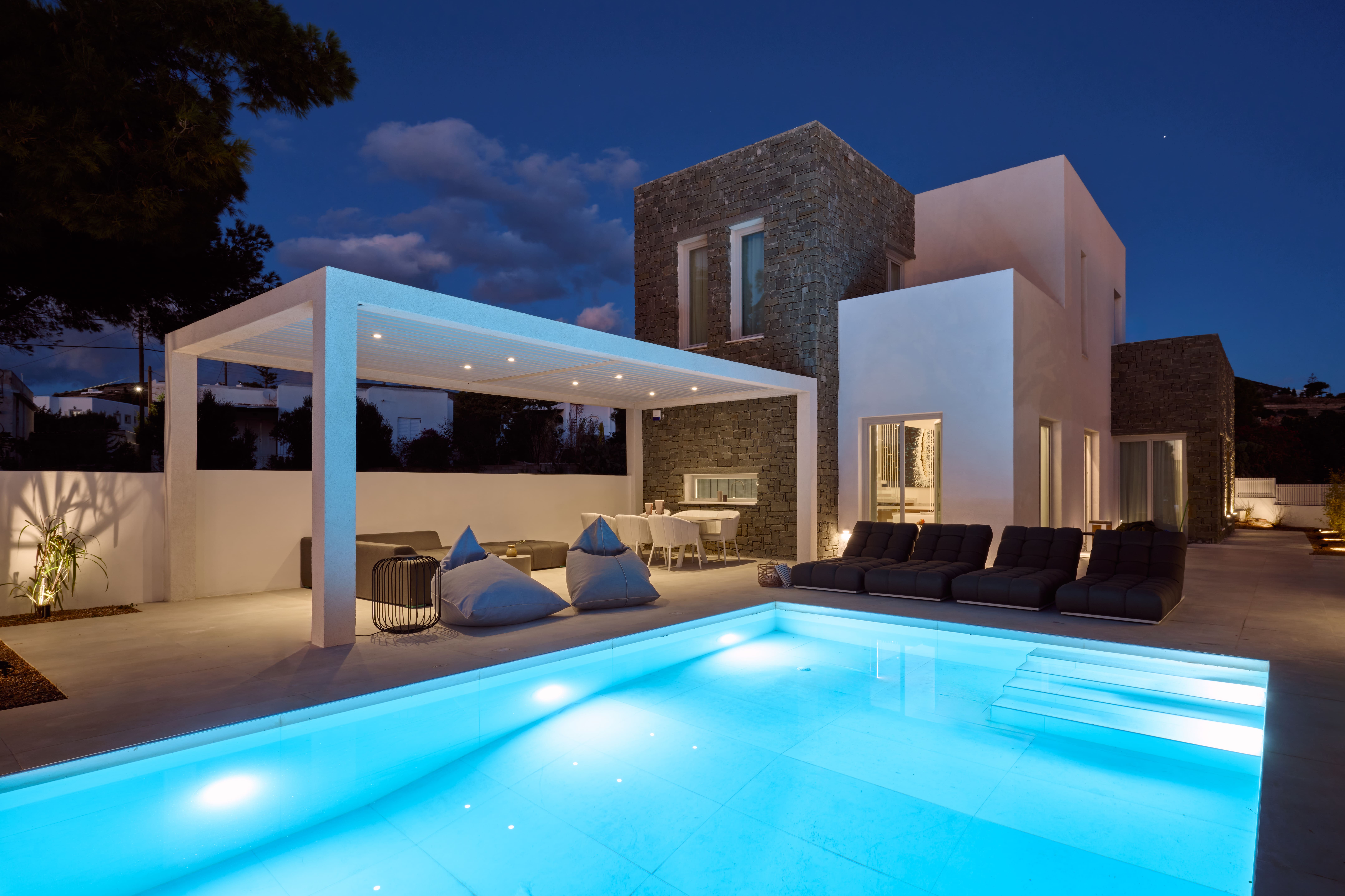 Villa Lefki Alyki Paros: 3-Bedroom Luxury Villa with Private Pool and Sea Views, Paros