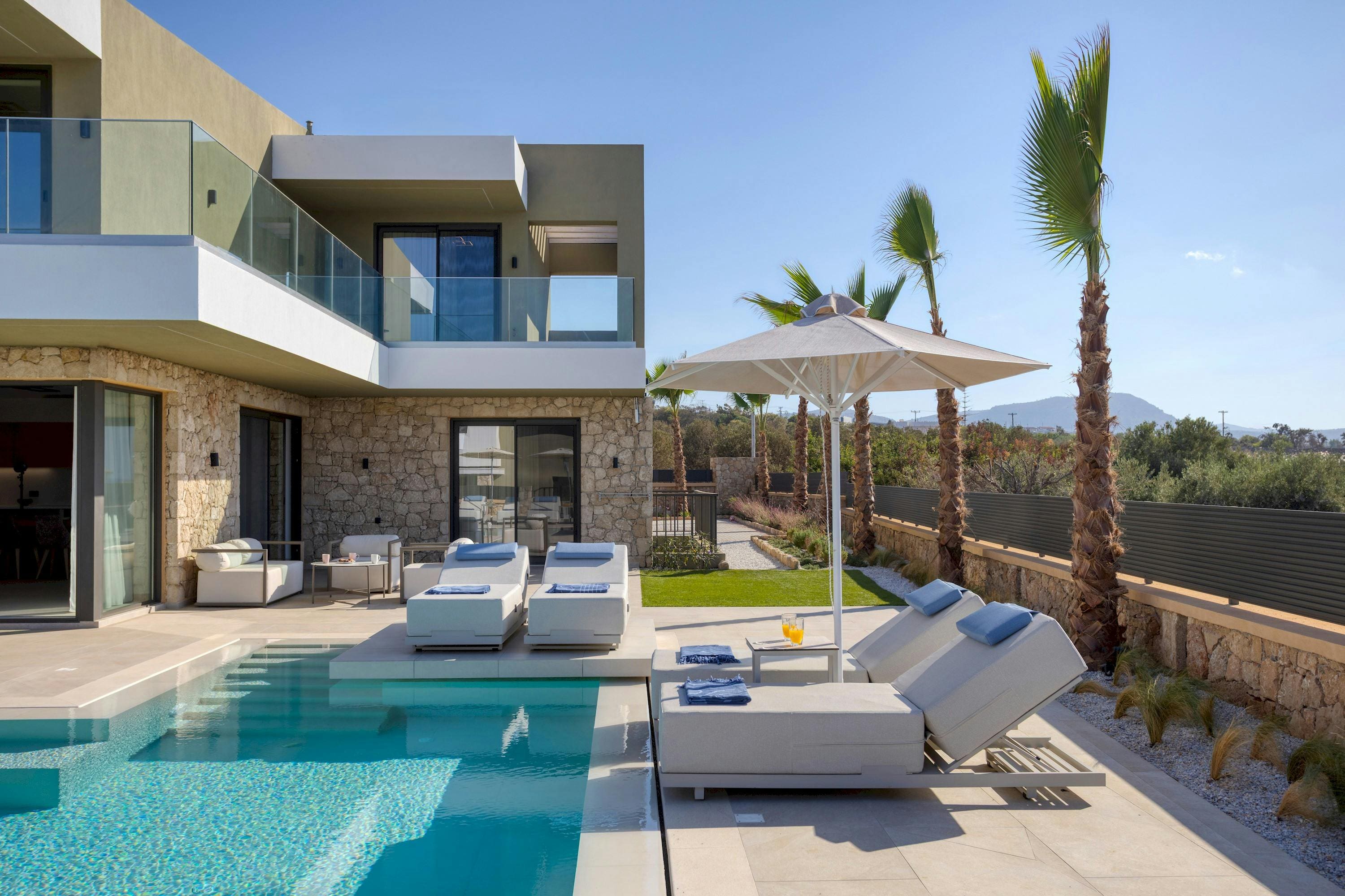 Villa Lysias Kalyves Crete: Luxury 4-Bedroom Villa with Seaview and Pool, Crete