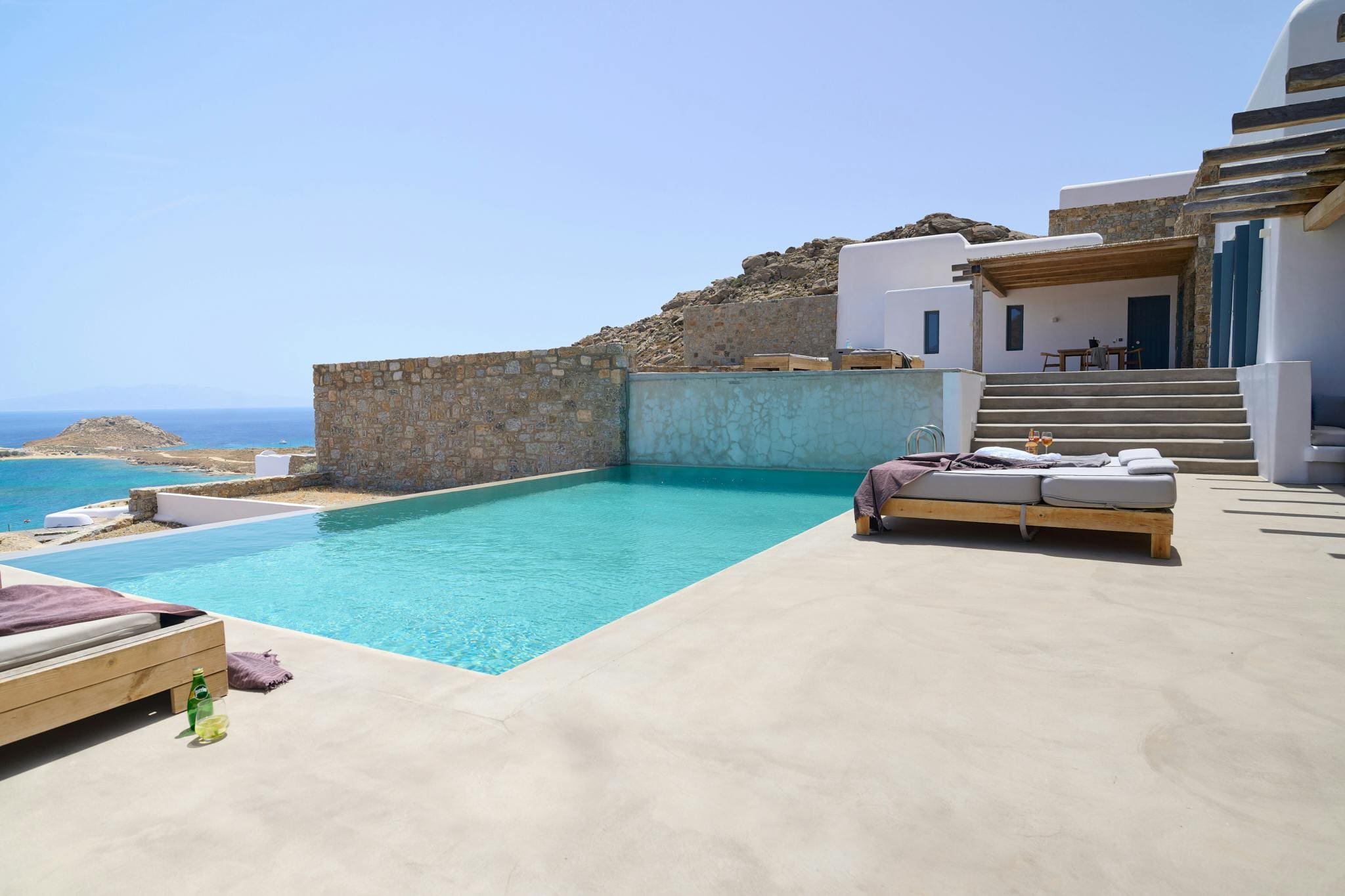 Villa Kyanos Agios Petros Kalafati: Exquisite 4-Bedroom Villa with Stunning Sea Views, Kalafati Mykonos